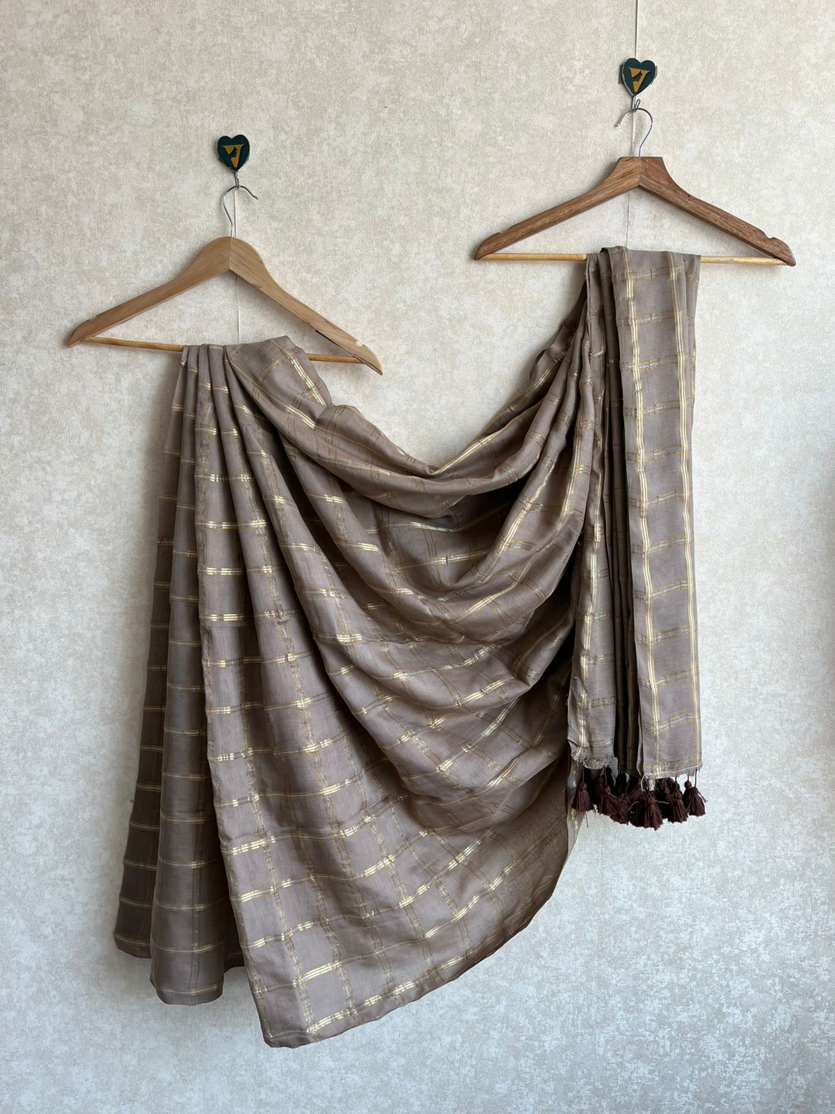 Kadalas check saree - VCM392