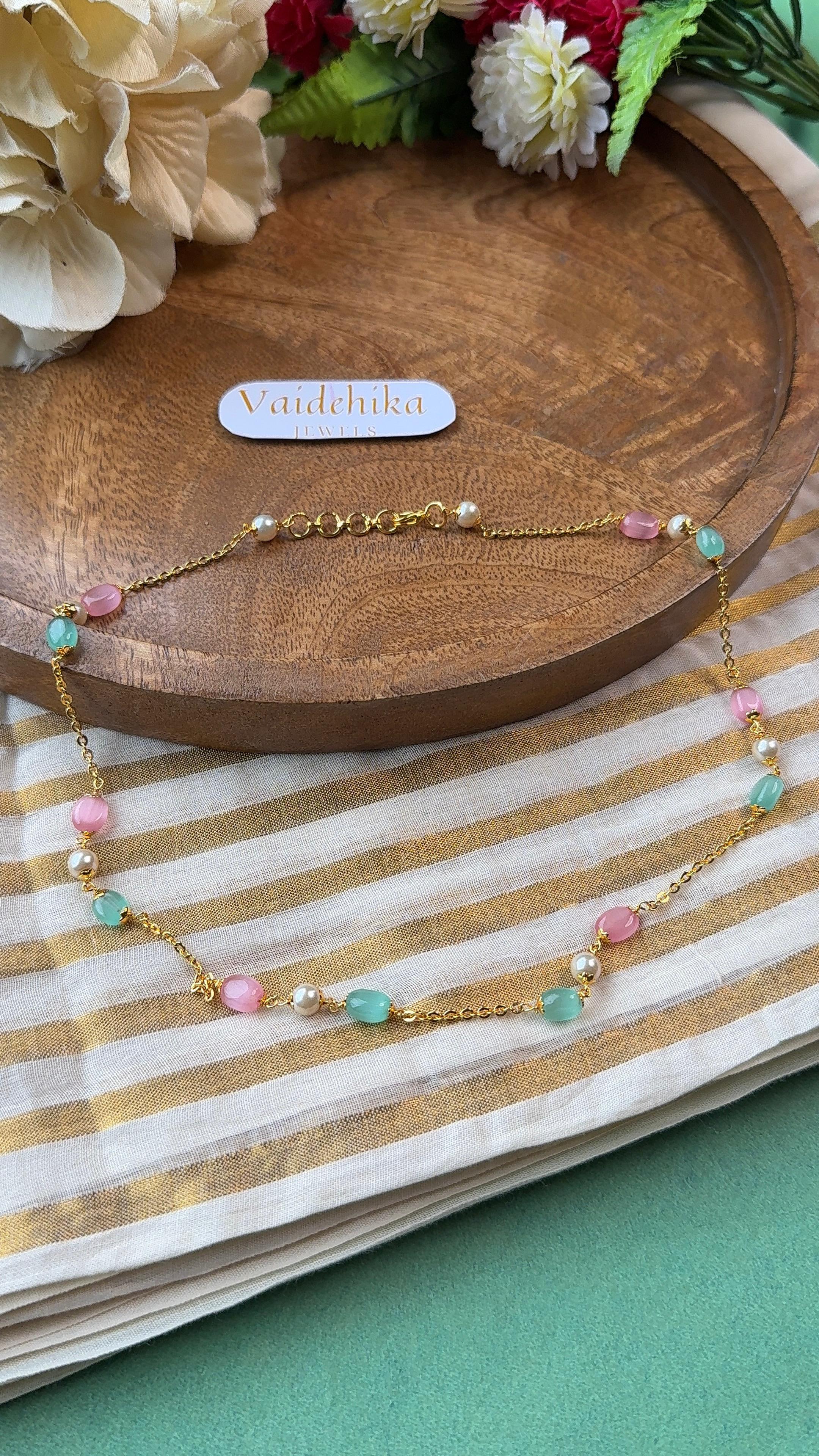 Ocean Rose Necklace-VJN034