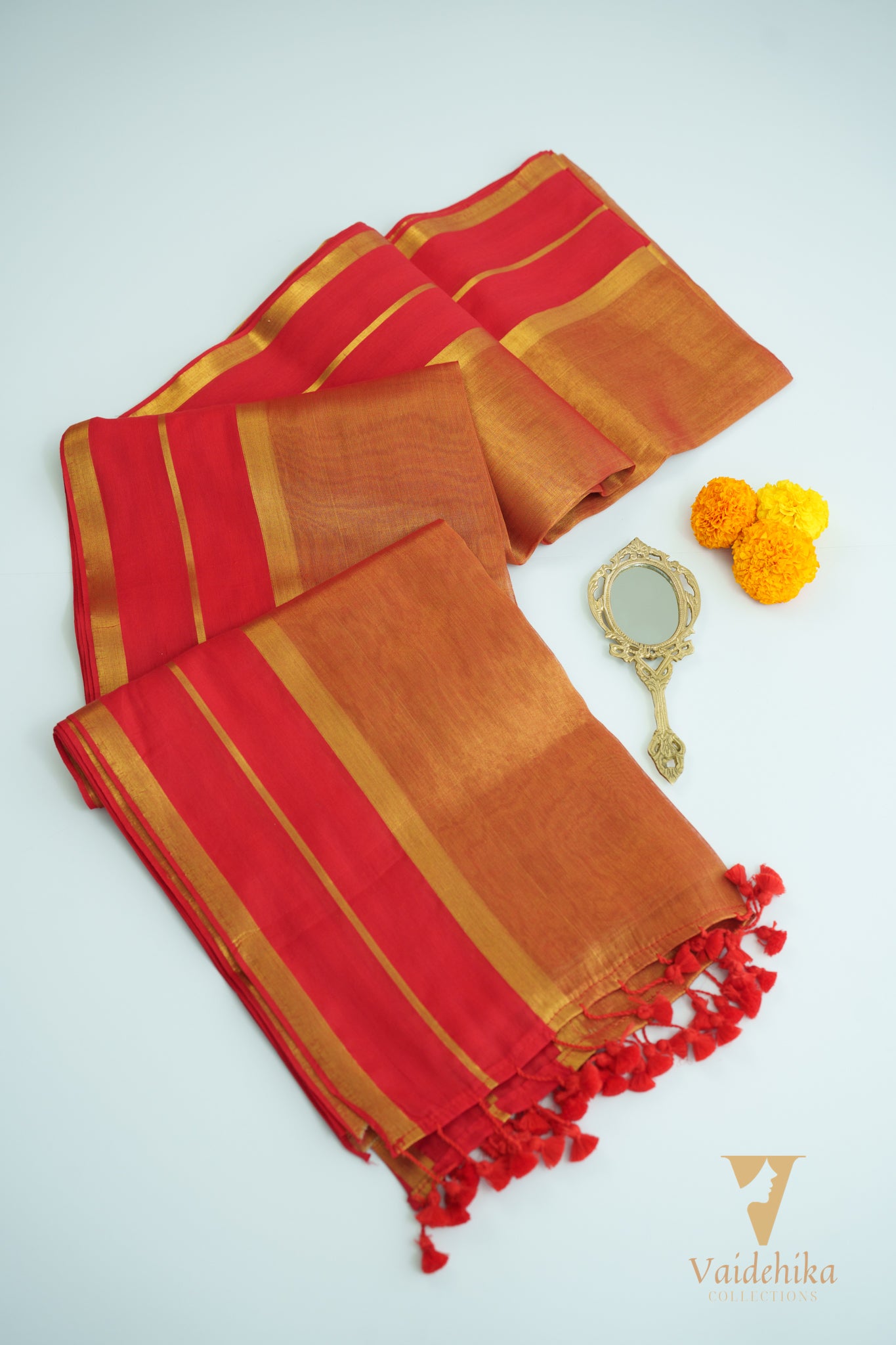 Harini Red Saree-VCT007
