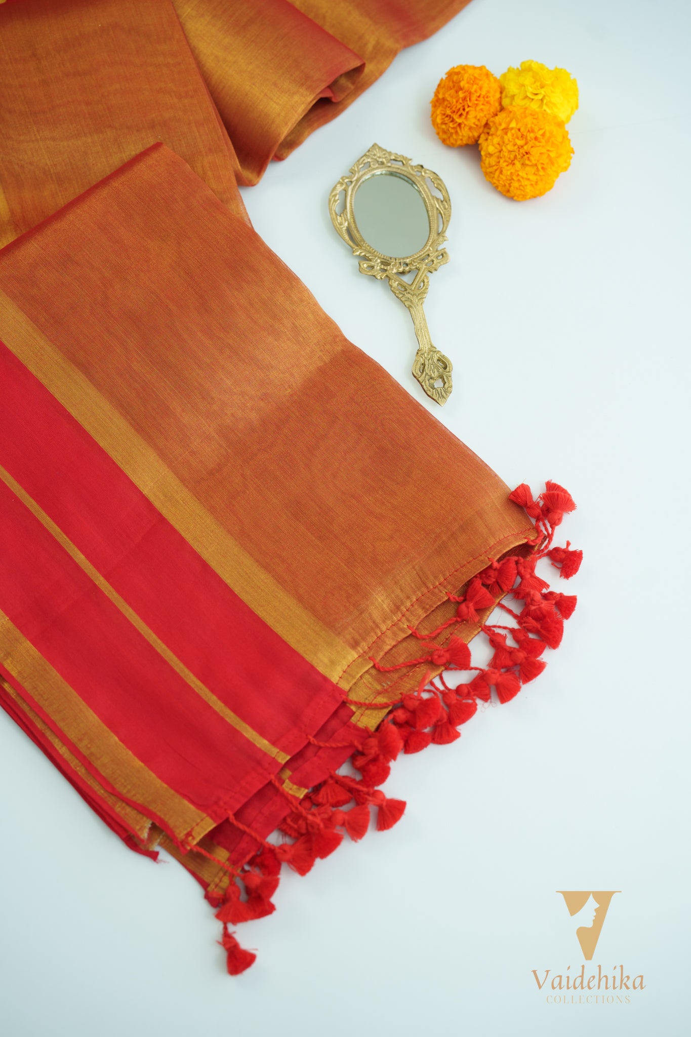 Harini Red Saree-VCT007