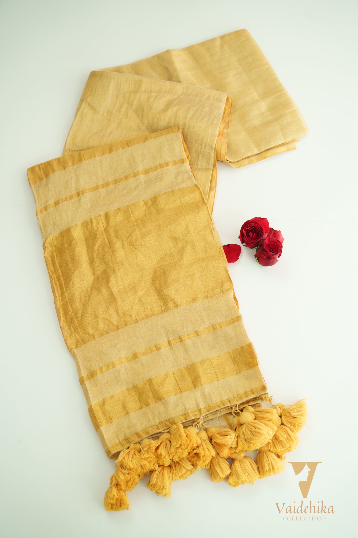 PRABHA GOLDEN SAREE-VCT009