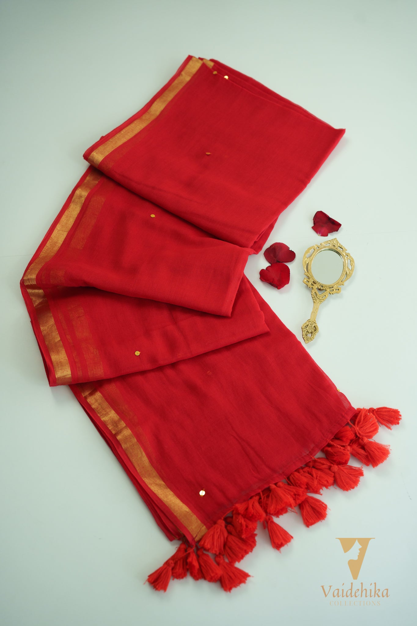 Chumak Gini Red With Border Thrift-VCM295