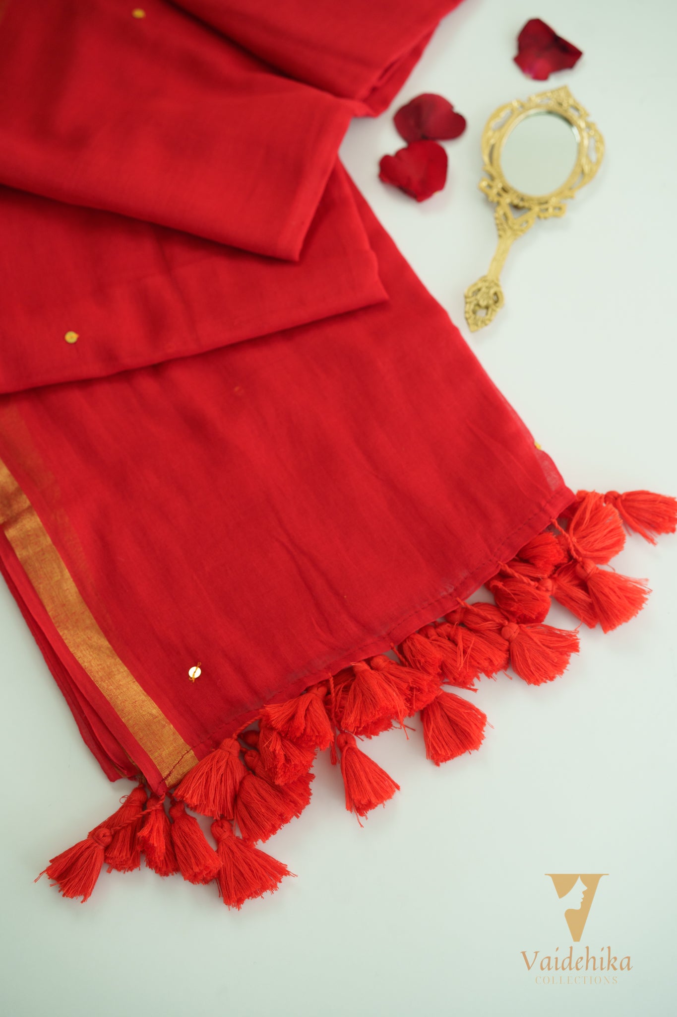 Chumak Gini Red With Border Thrift-VCM295