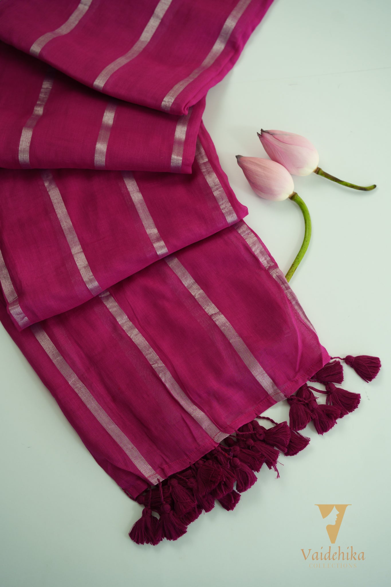 NITHARA PINK SAREE-VCM178