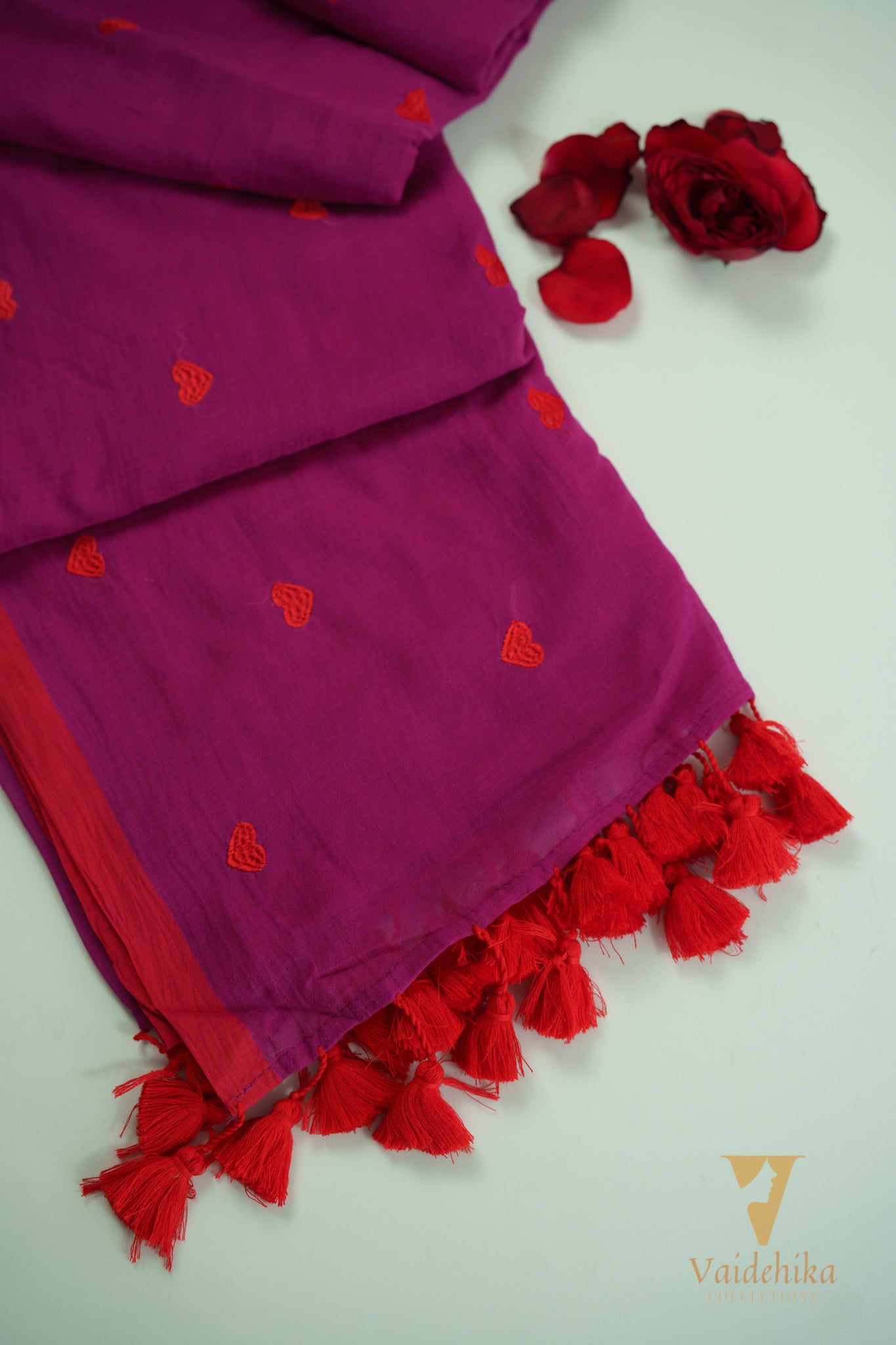 DILSE PURPLE SAREE-VCM020