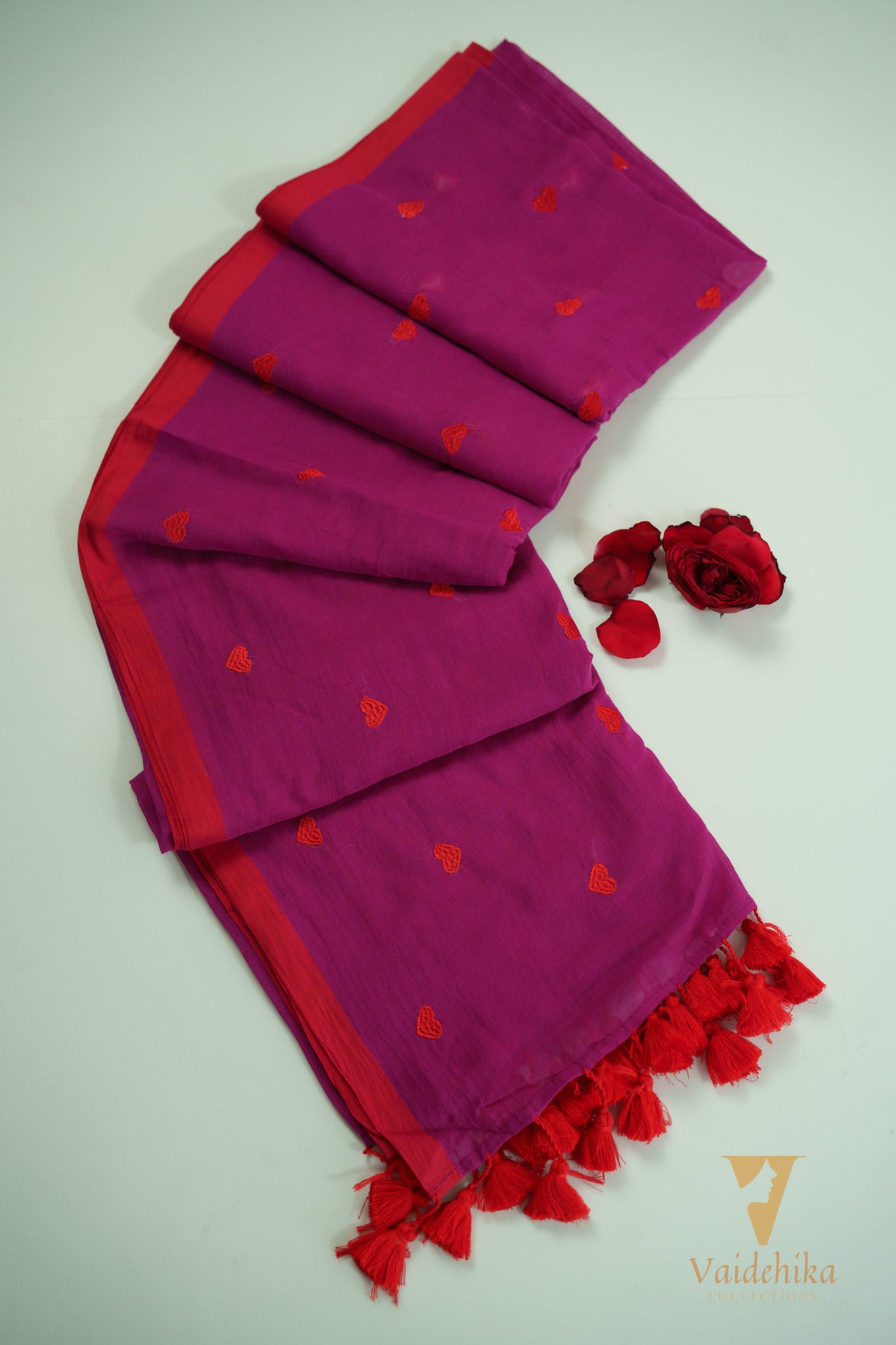 DILSE PURPLE SAREE-VCM020