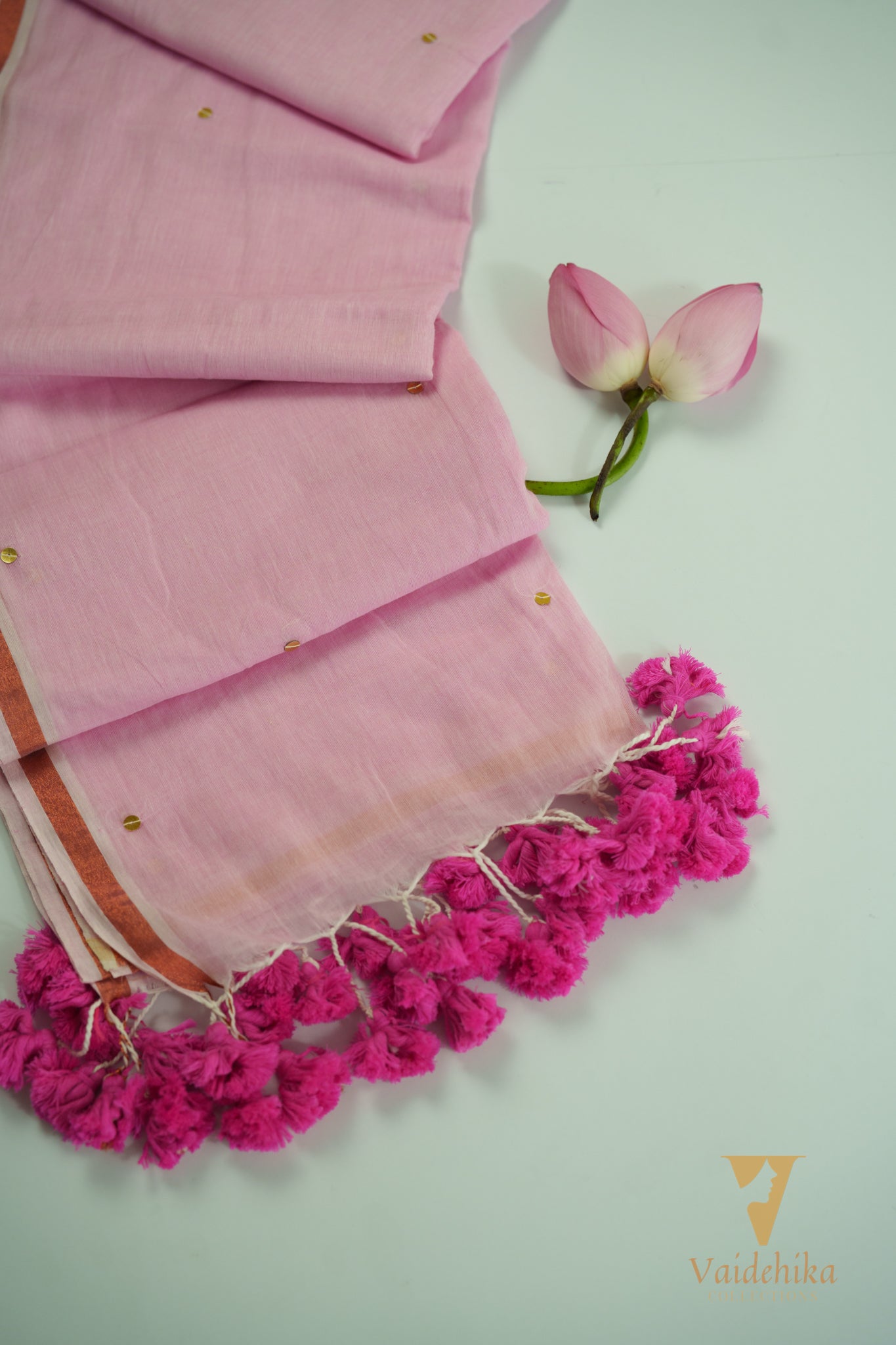 NISHA PINK SAREE-253