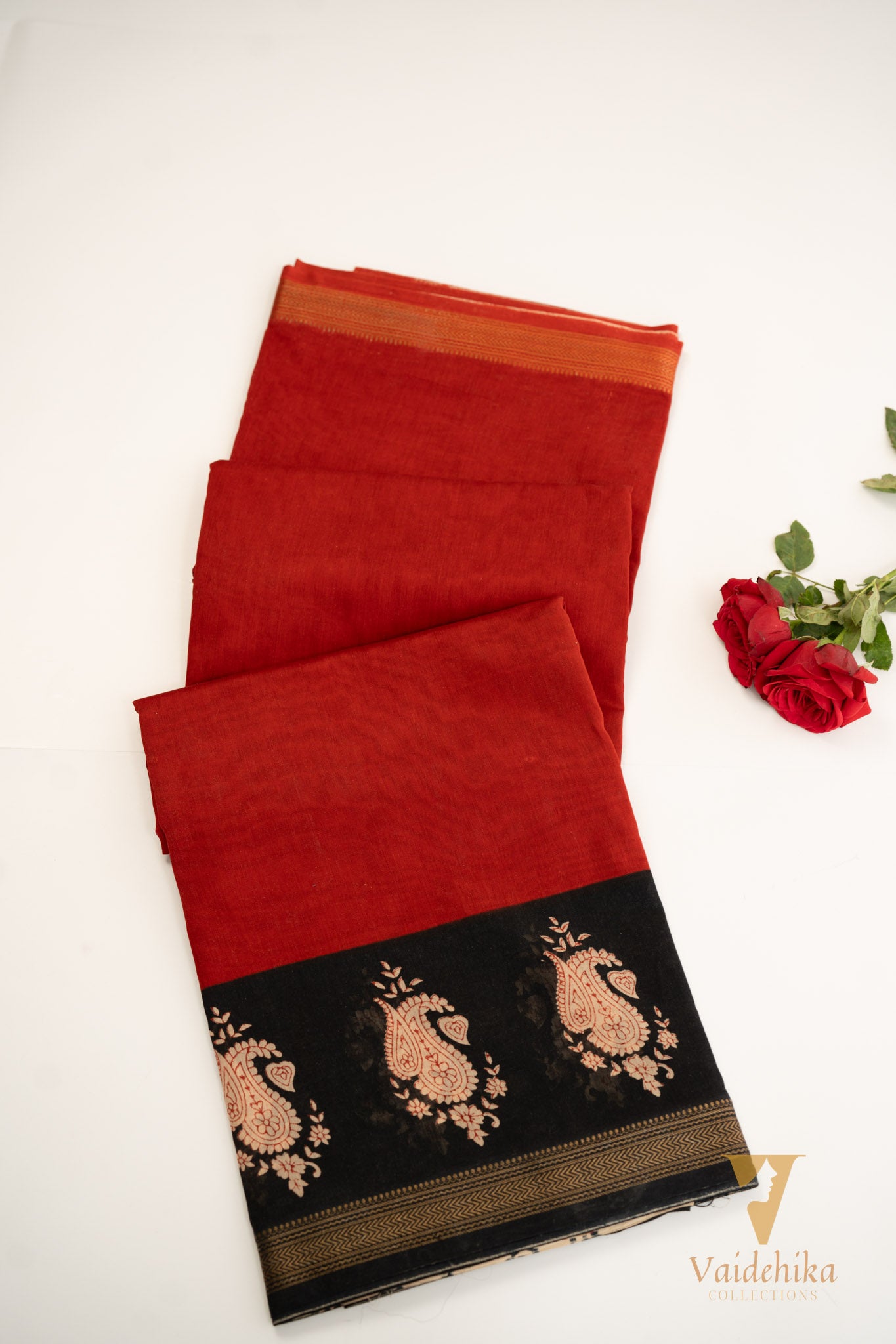 MAHESHWARI SILK PAISLEY BOOTA PATTERN SAREE- MSPBS1