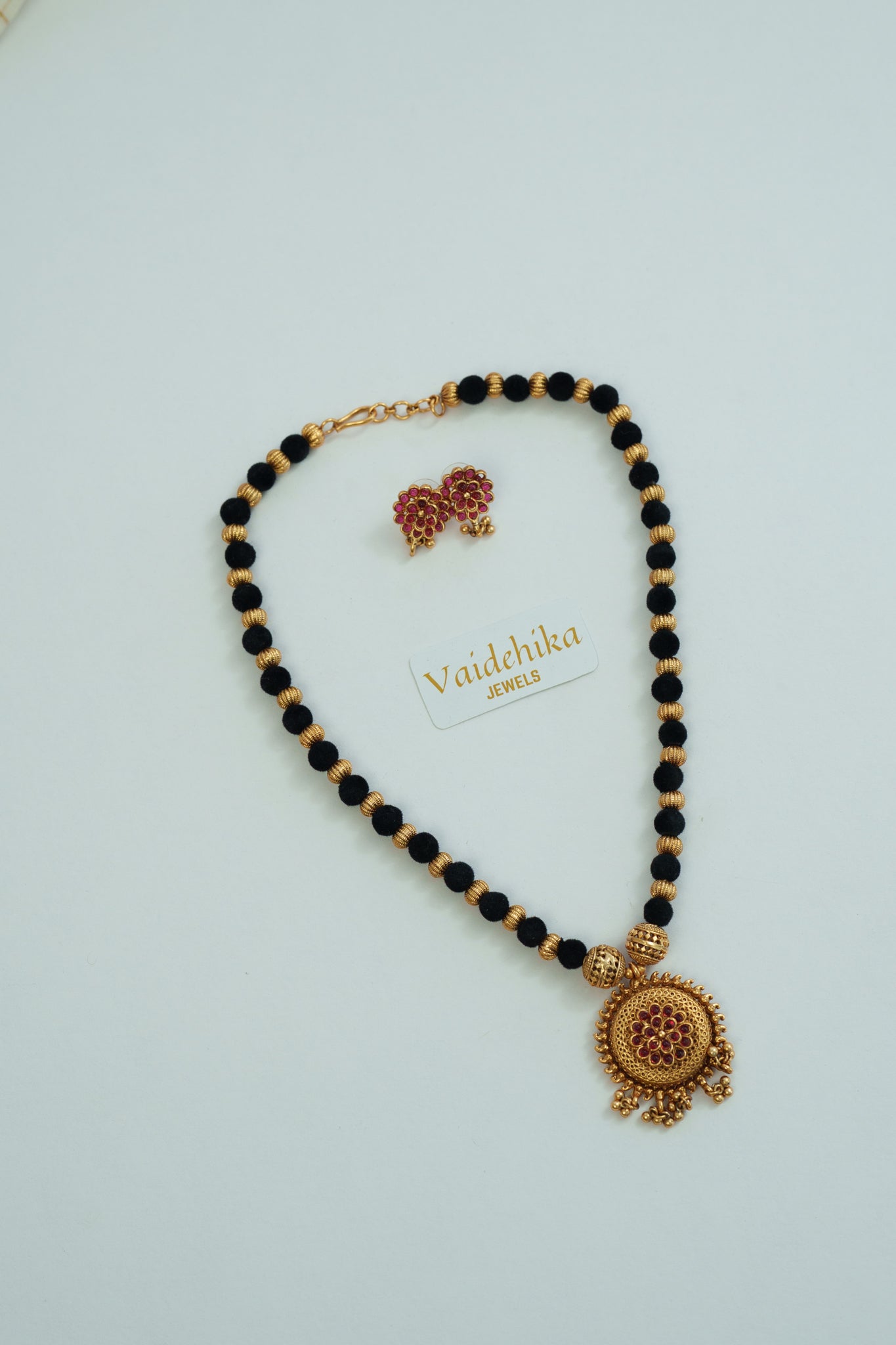 TORTOISE PENDANT EARRING SET