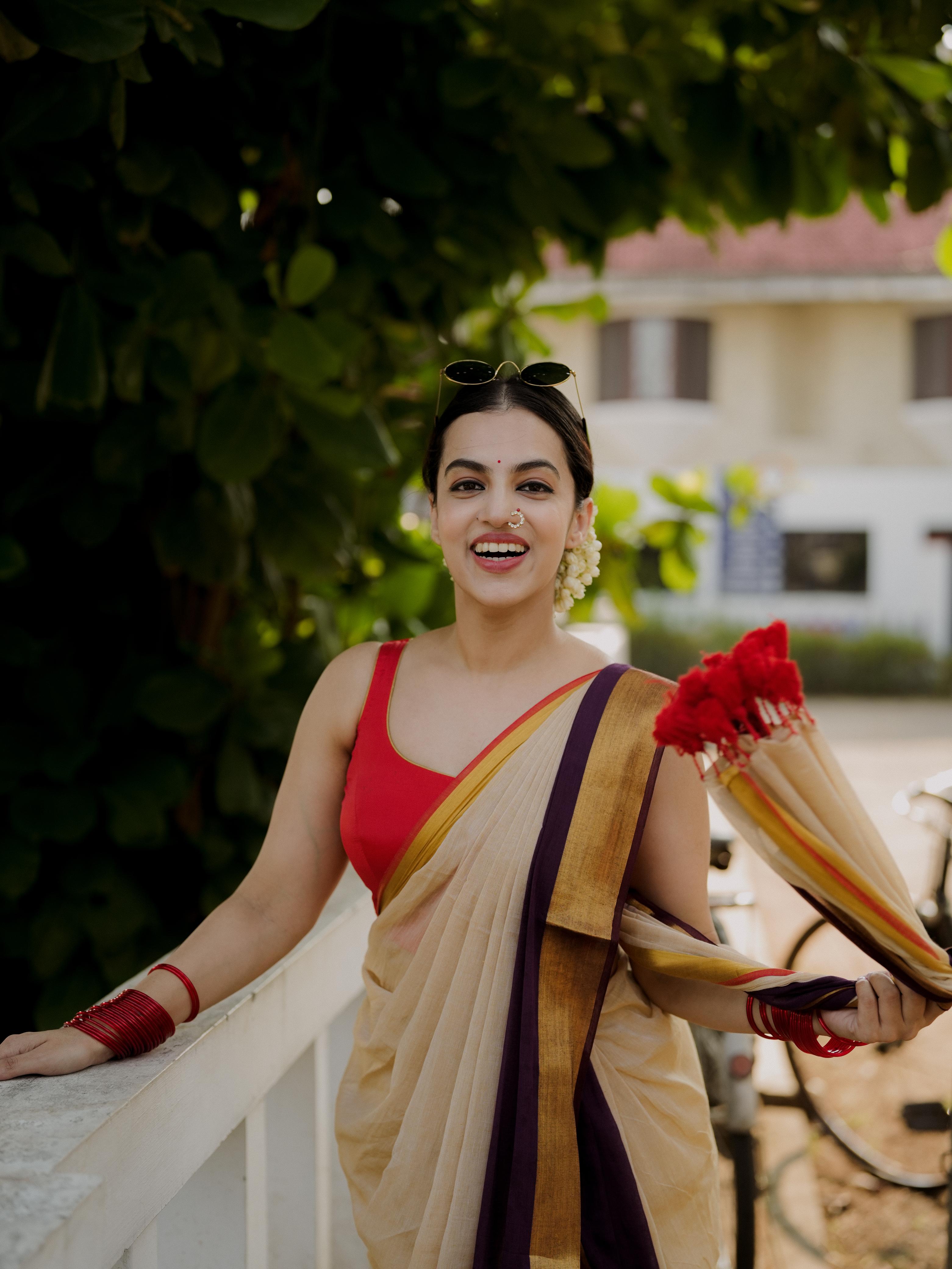 Meghana Purple Saree-VCM073