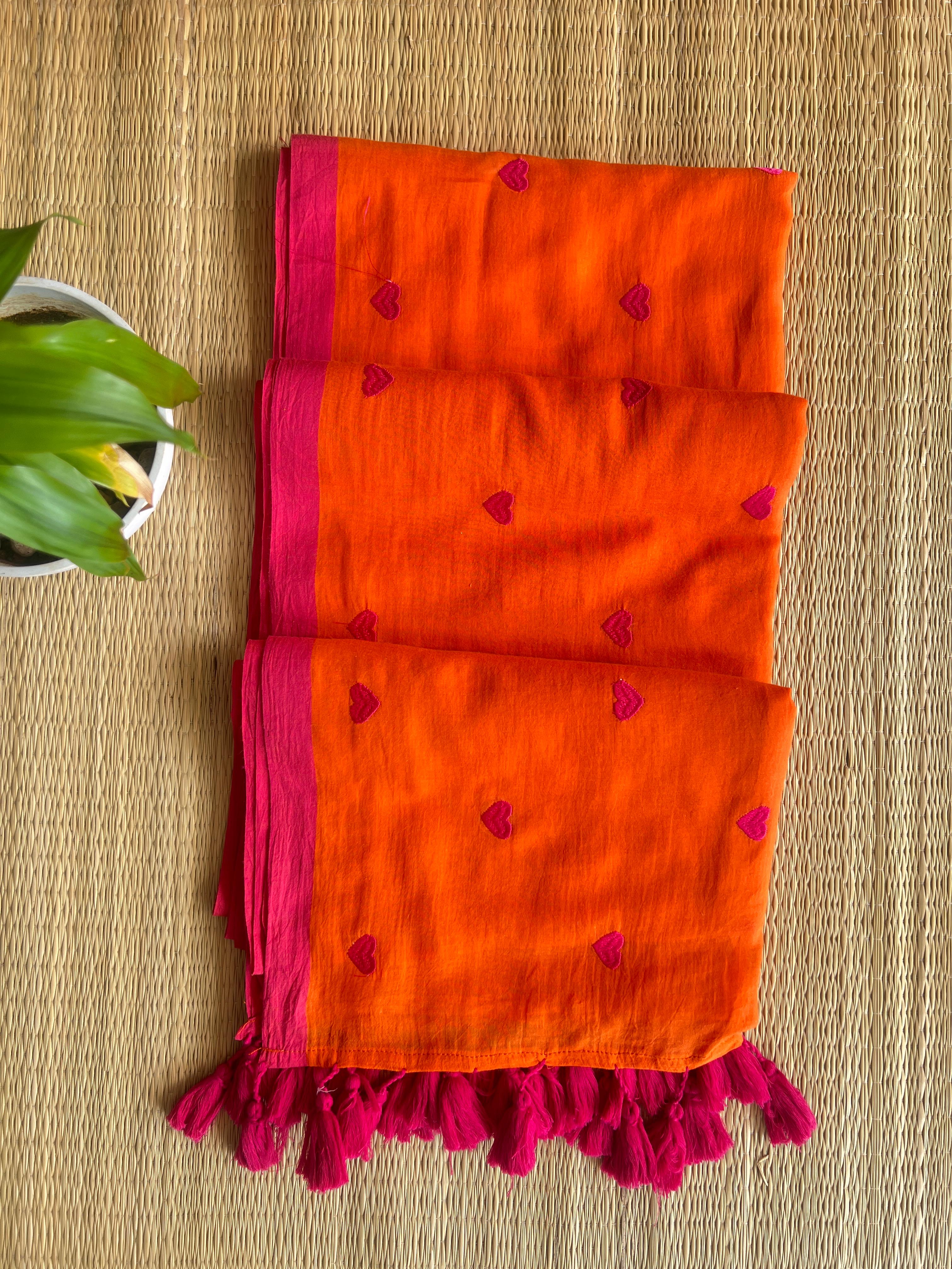 DILSE ORANGE SAREE-VCM105