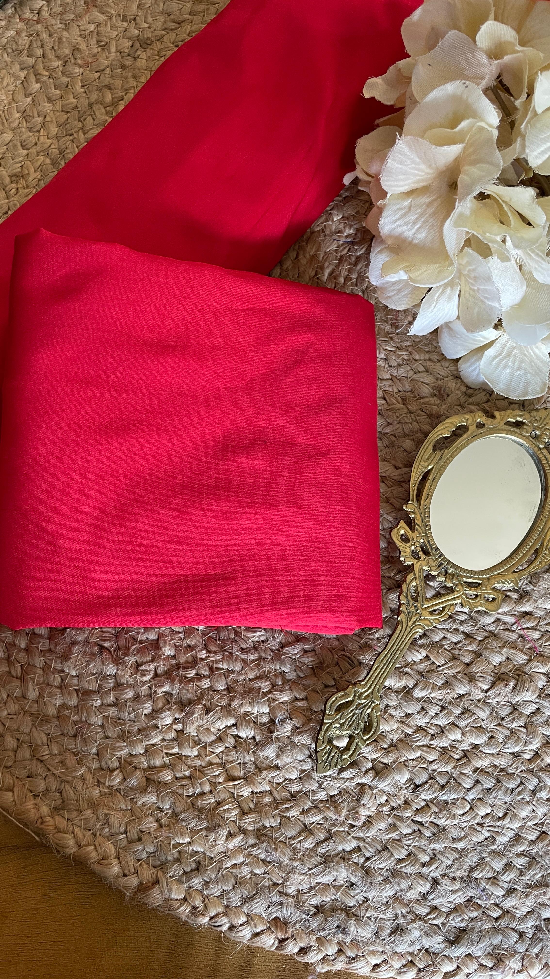 BLOUSE PIECE RED-VCBP003