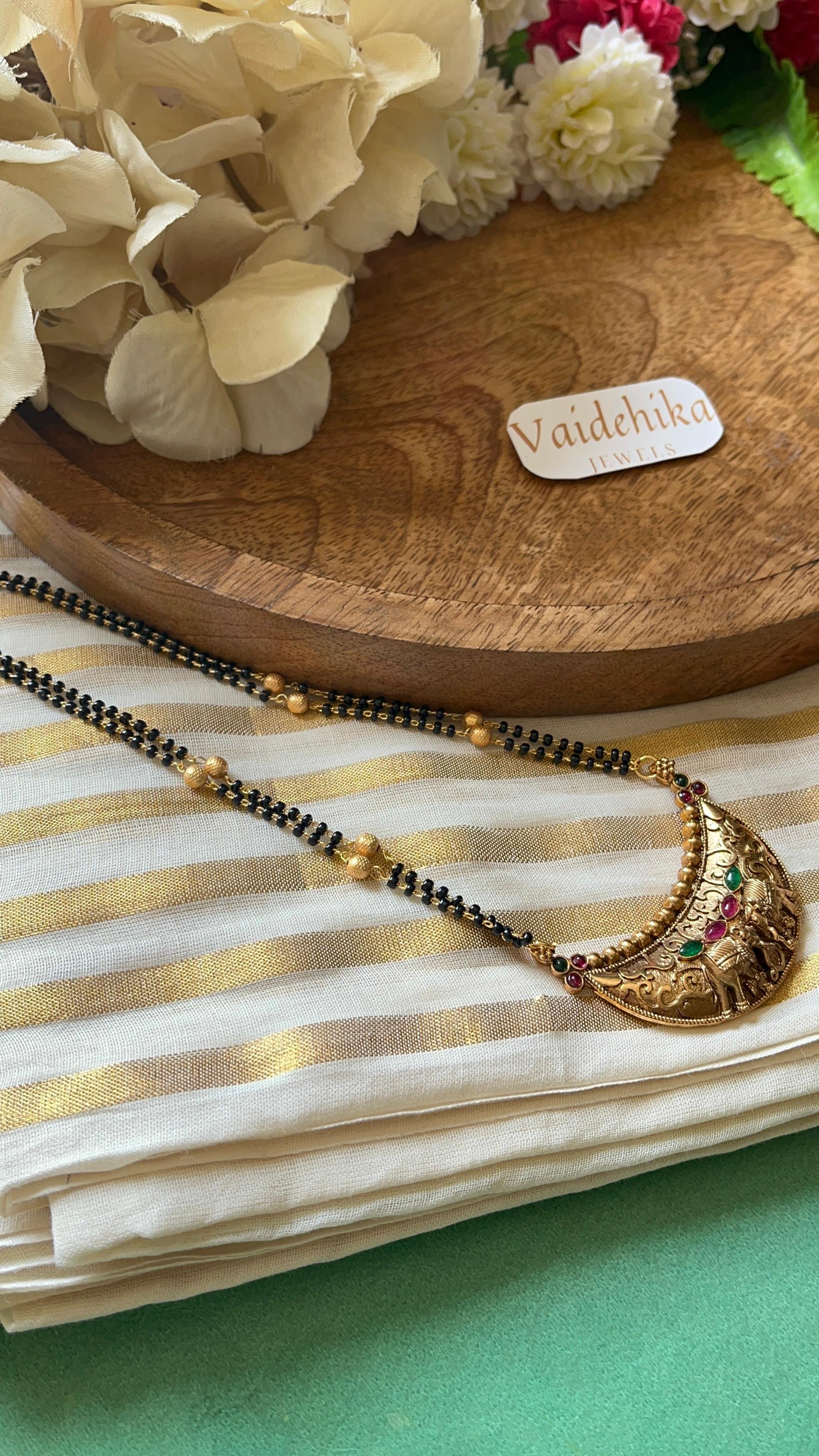 Hathi mangalsutra-VJC116