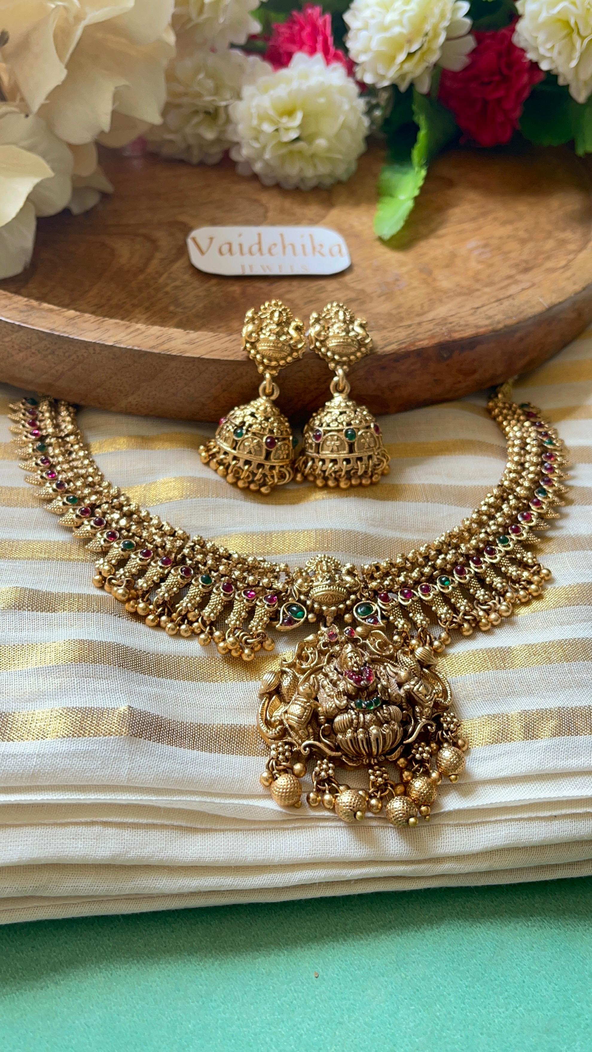Lakshmi Antique Necklace-VJN047