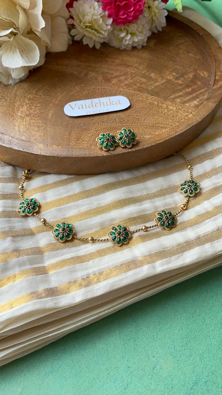 Coral Flower Necklace-VJN012