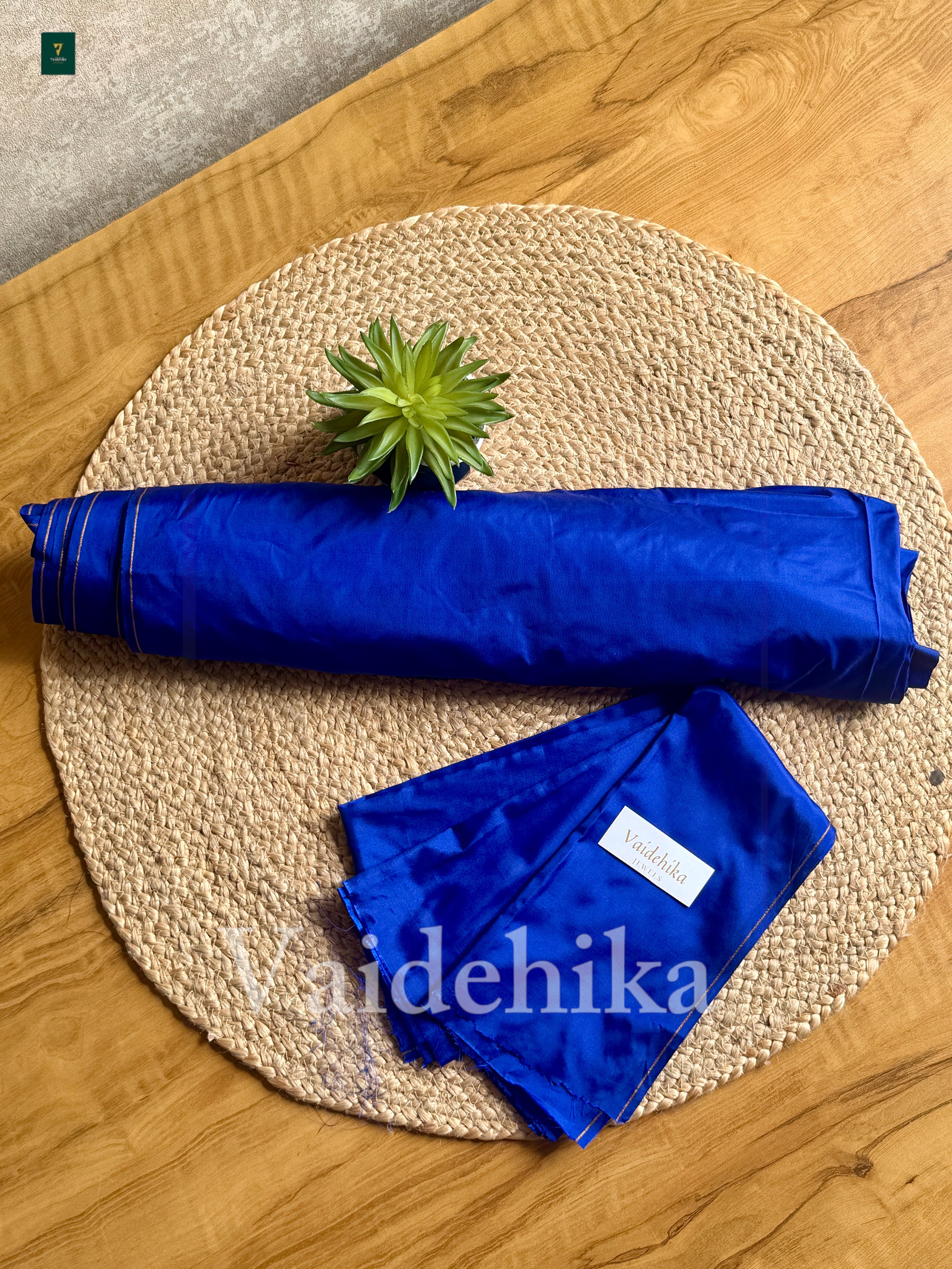 Blouse Piece Royal Blue-VCBP006