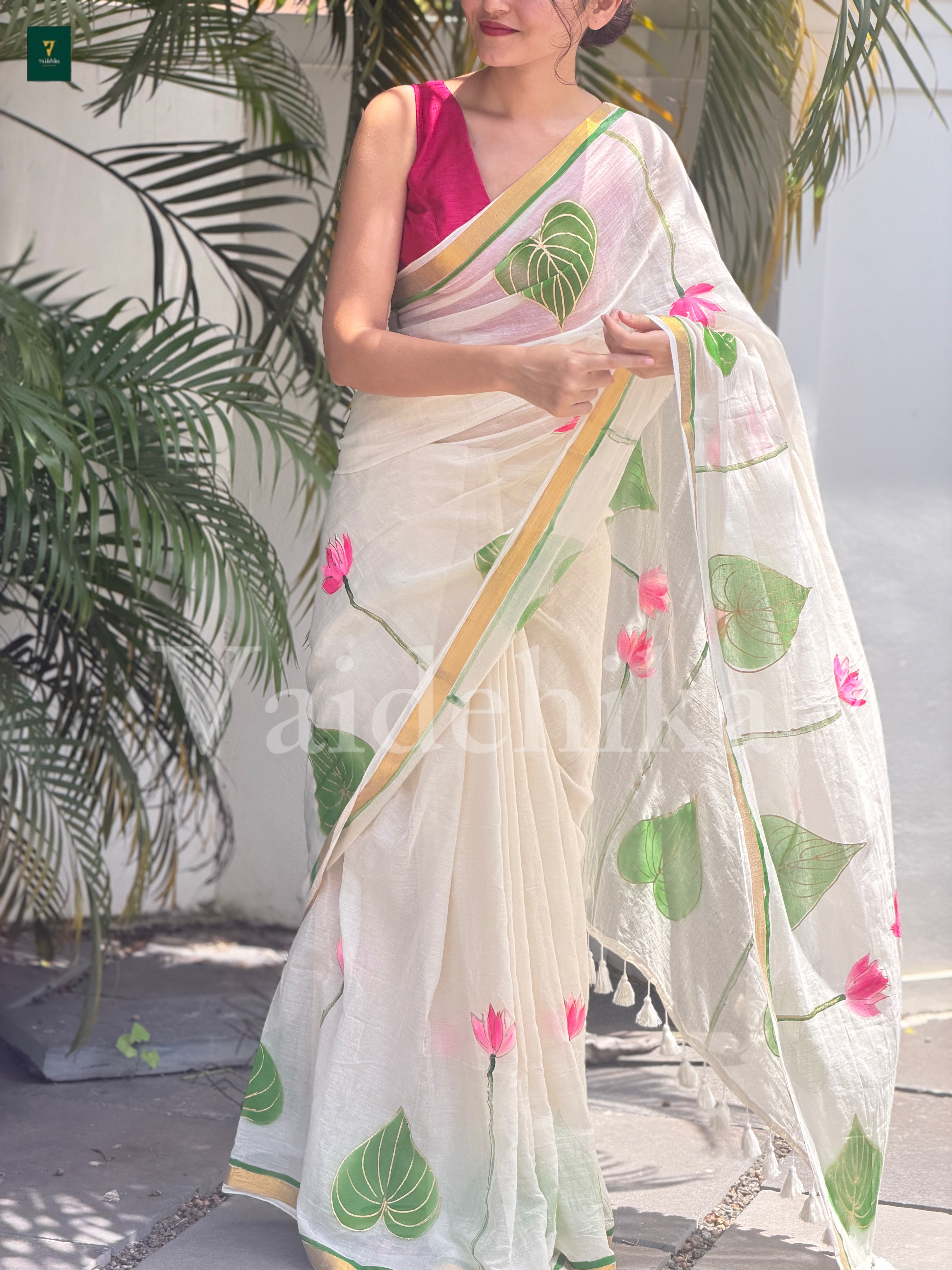 Pearl Lotus Saree-VL02