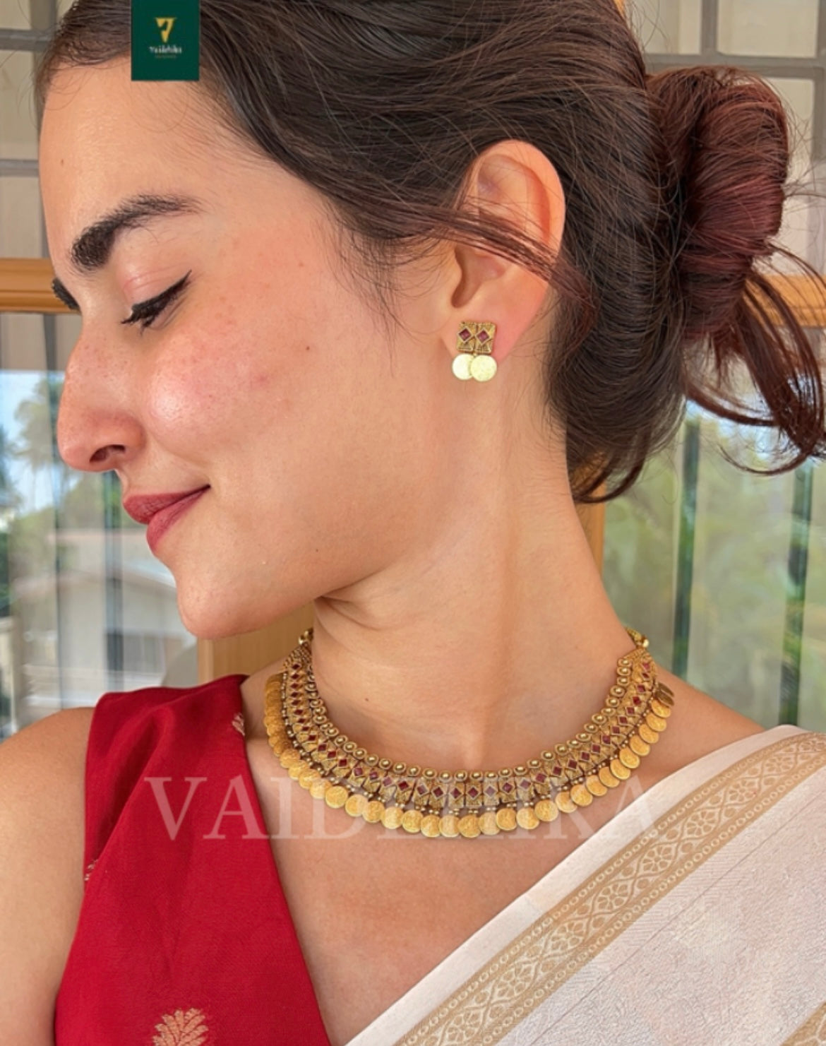 Ruby Red Necklace-VJN106