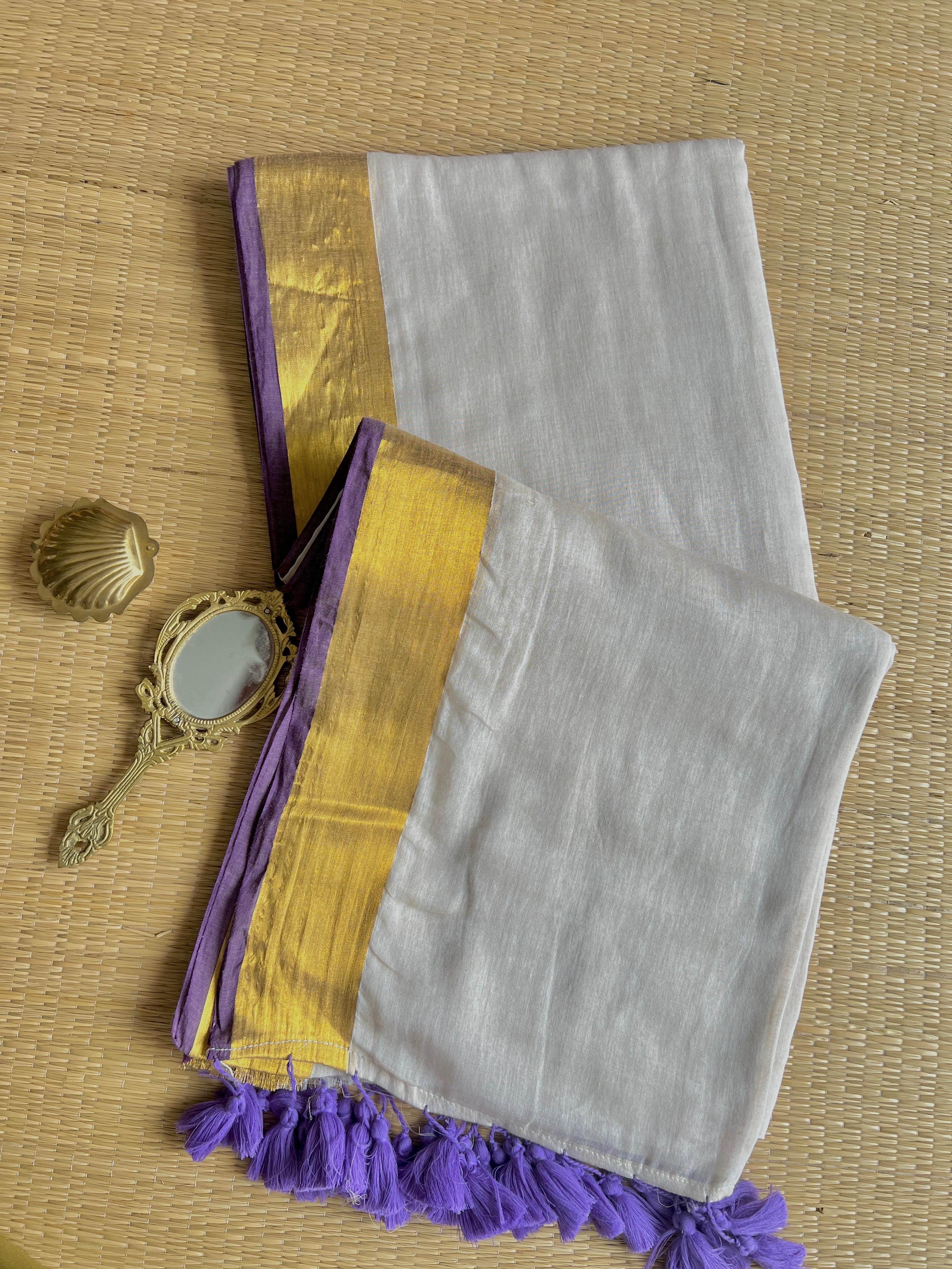 Agni Purple Saree-VCM125