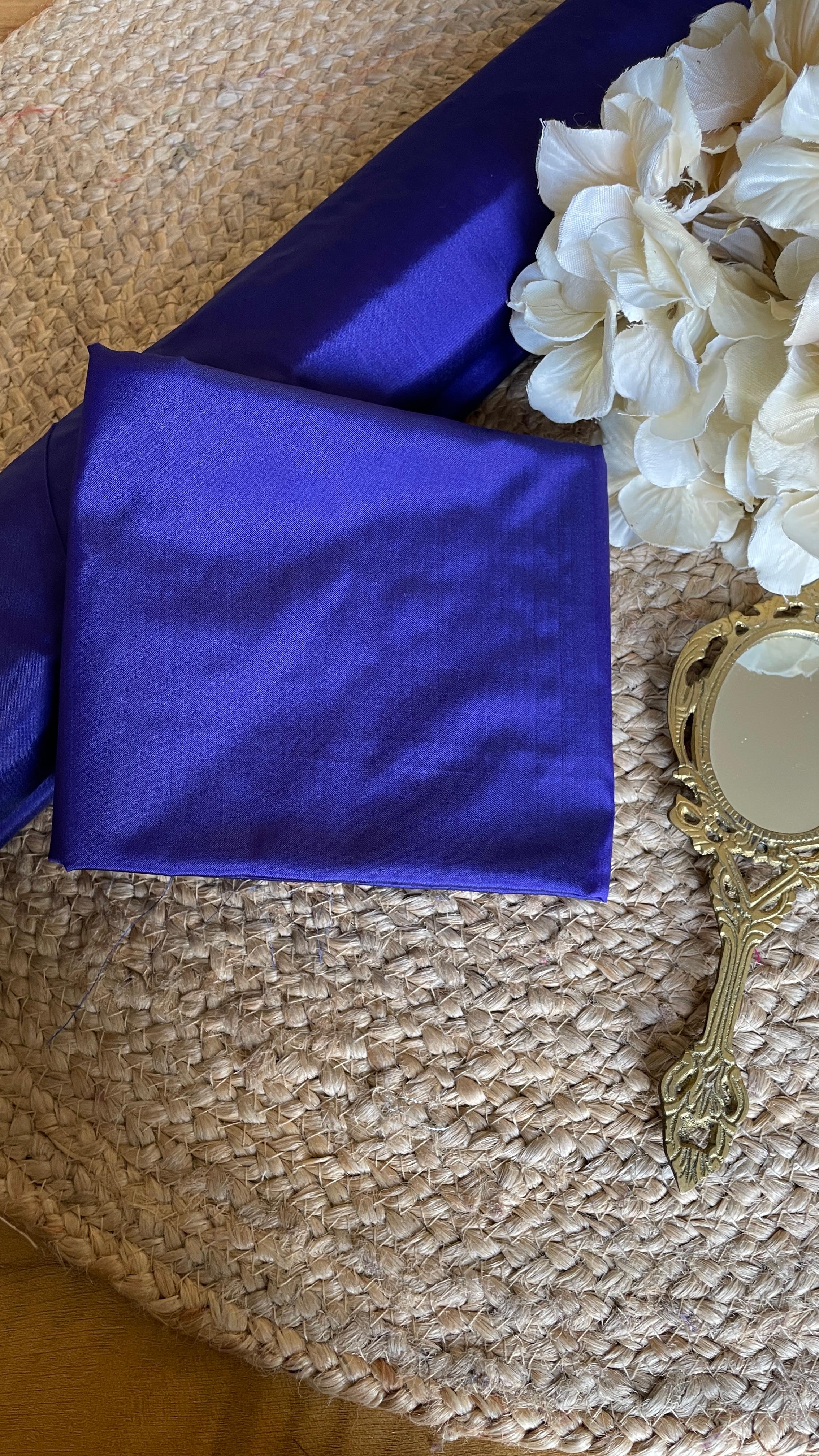 BLOUSE PIECE ROYAL BLUE-VCBPOO1