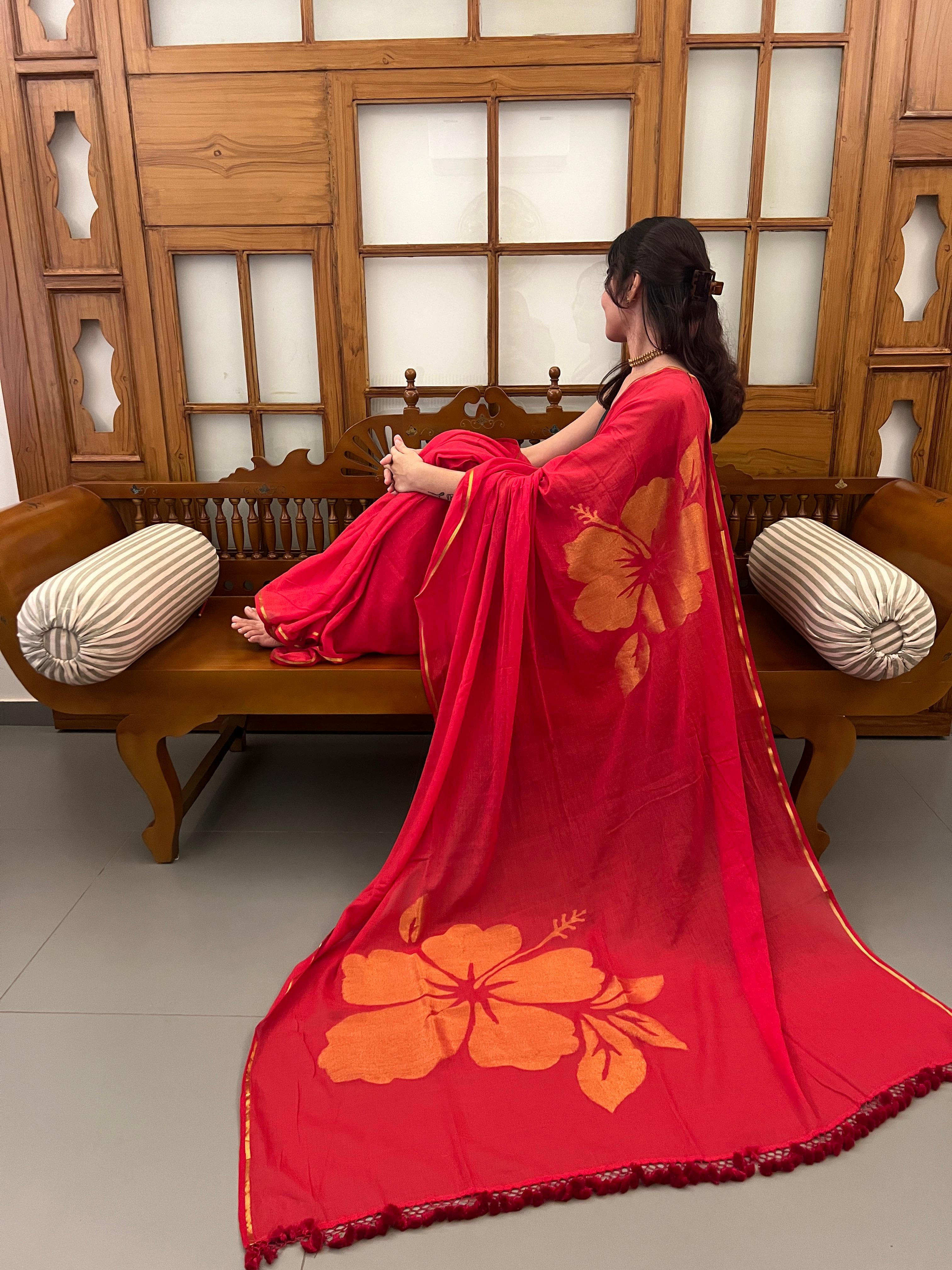 MALAR SAREE WITH TANIRIKA NECKLACE -VSJ005