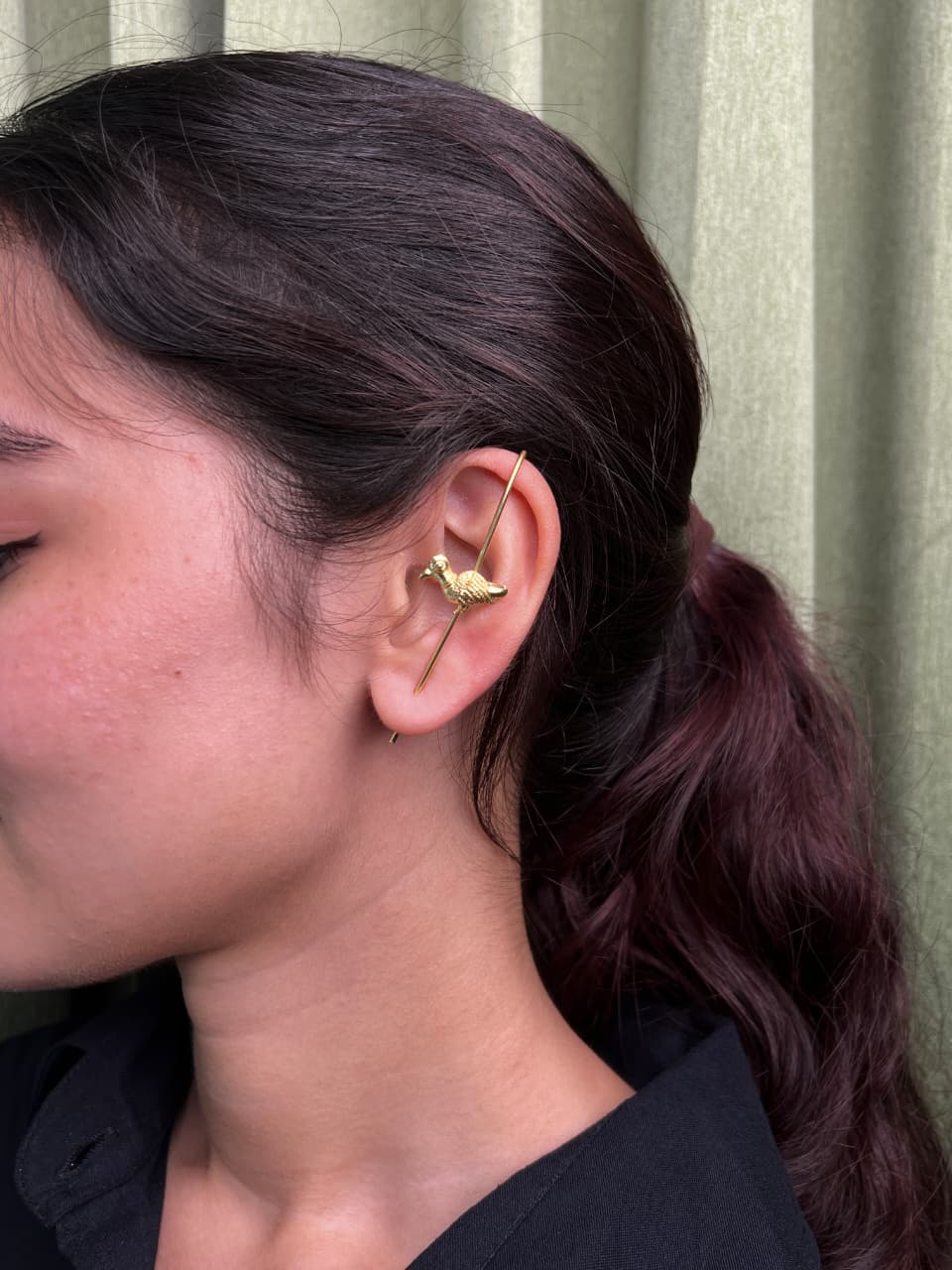 Linear bird Earcuff-VJEC021