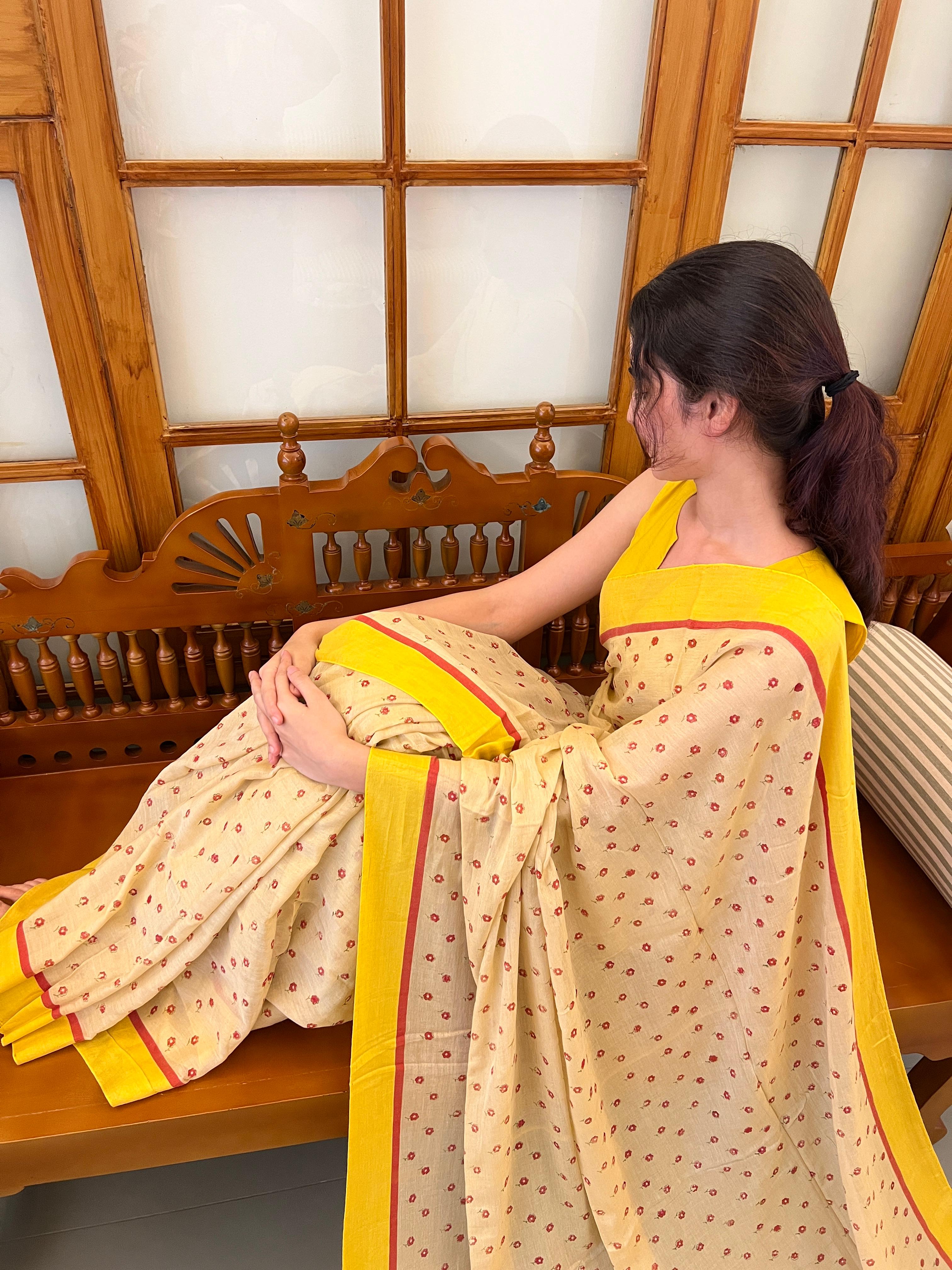 Yellow Aura Saree -PMCYA01