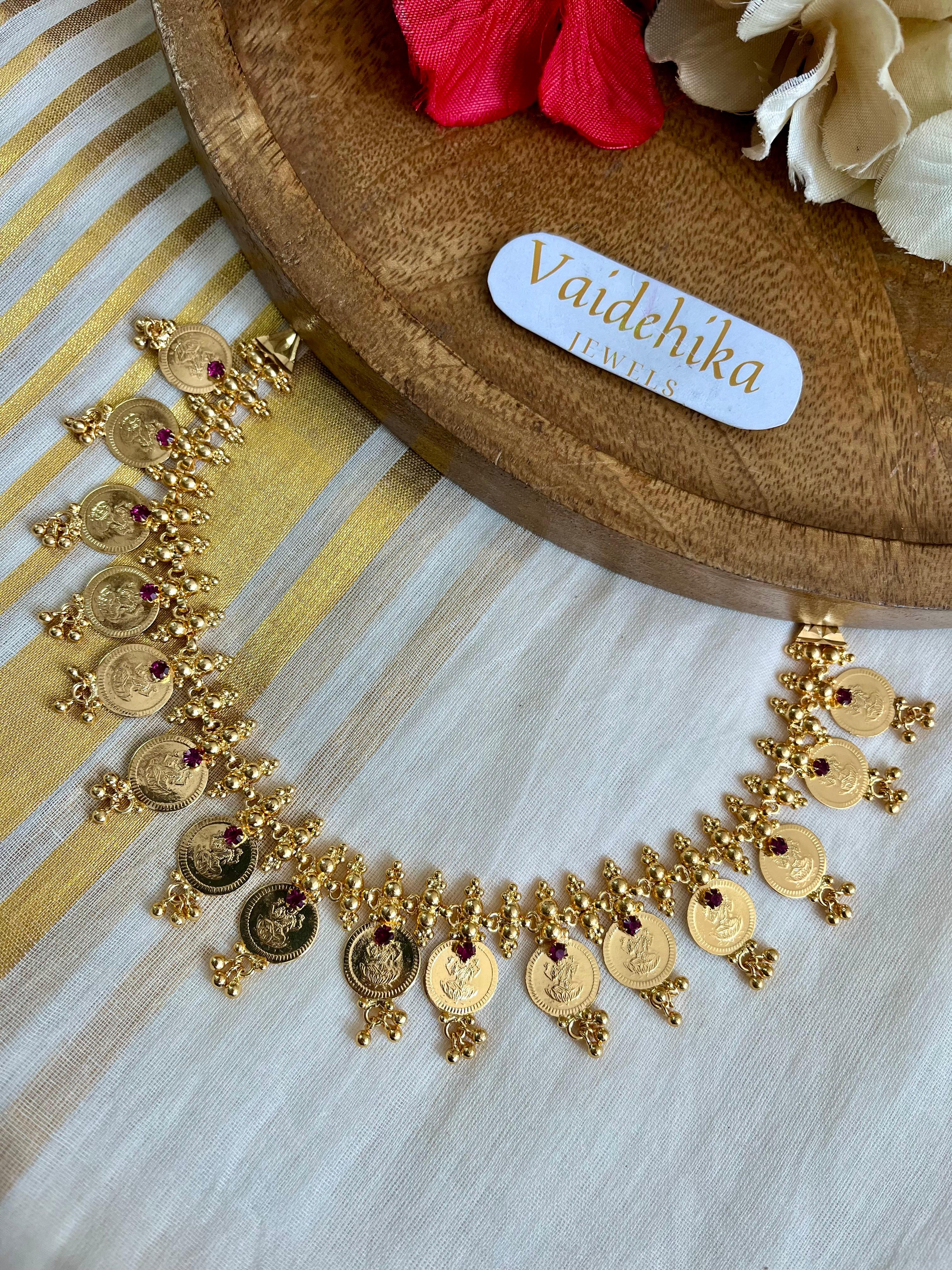 Lakshmi Coin Necklace-VJN115