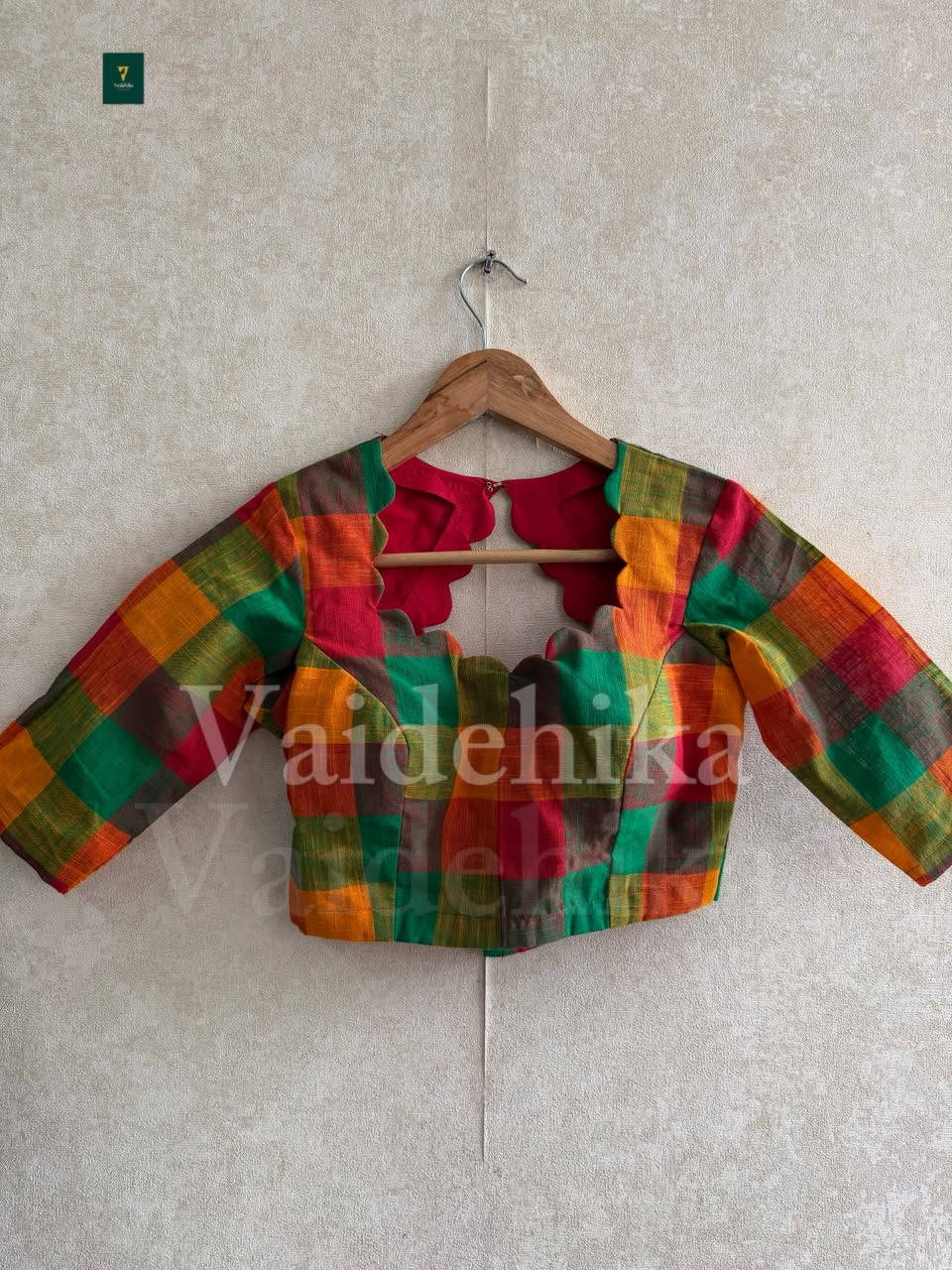 Swara Checks Blouse - VSB301