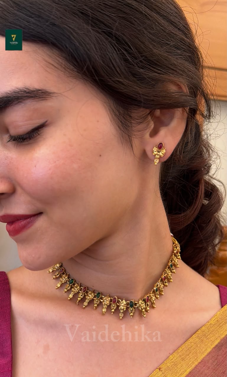 Thalir Necklace-VJA52