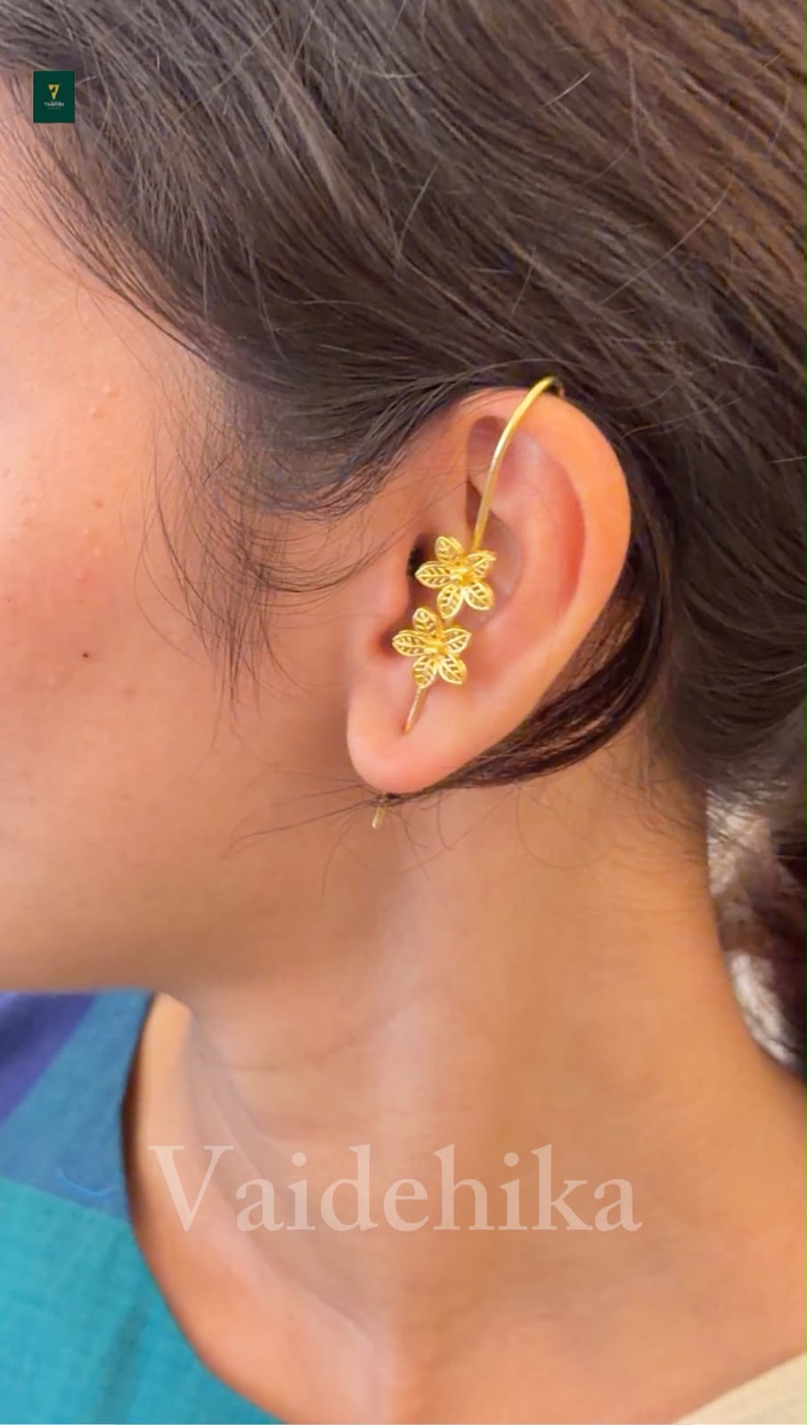 Flower Ear Cuff-VJEC004