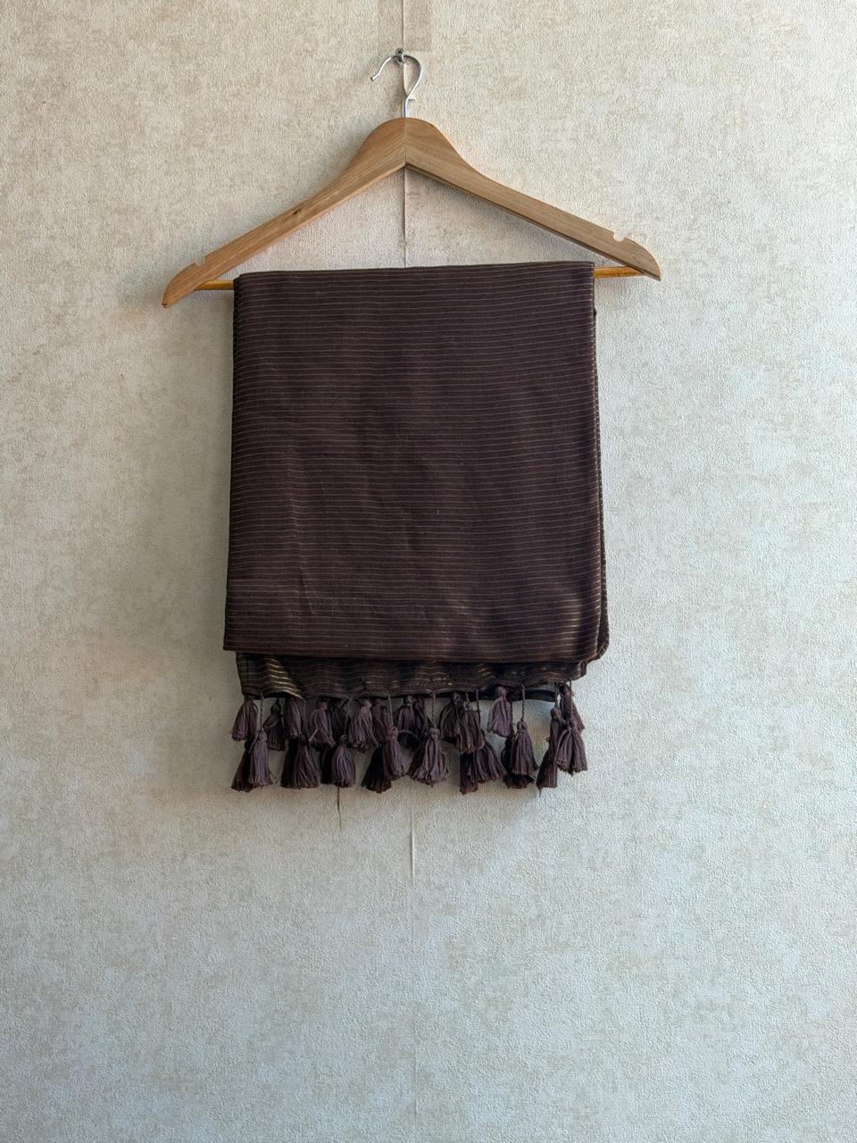 Nayana Saree Brown-VA36