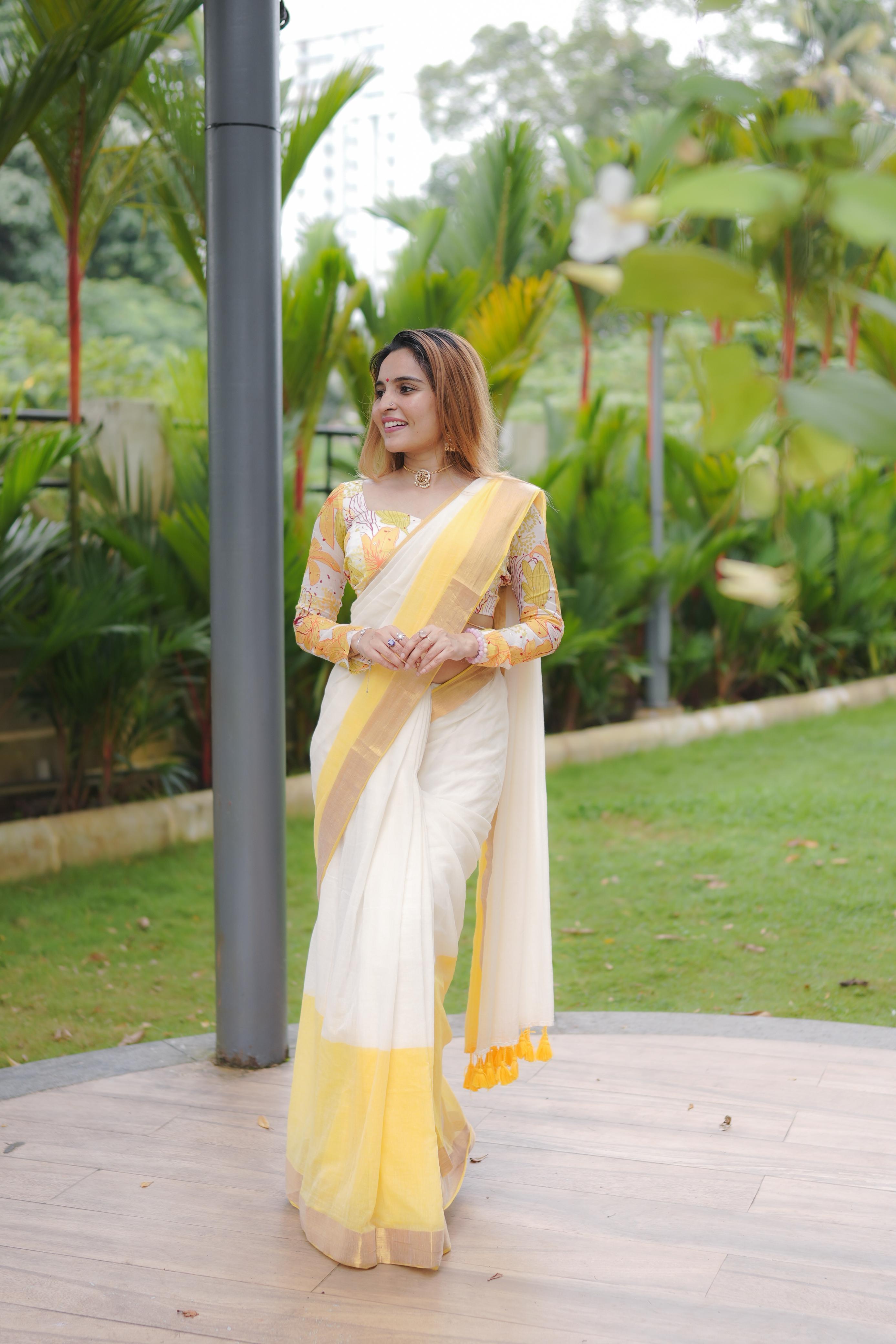 Manjal Saree Thrift-VCM340