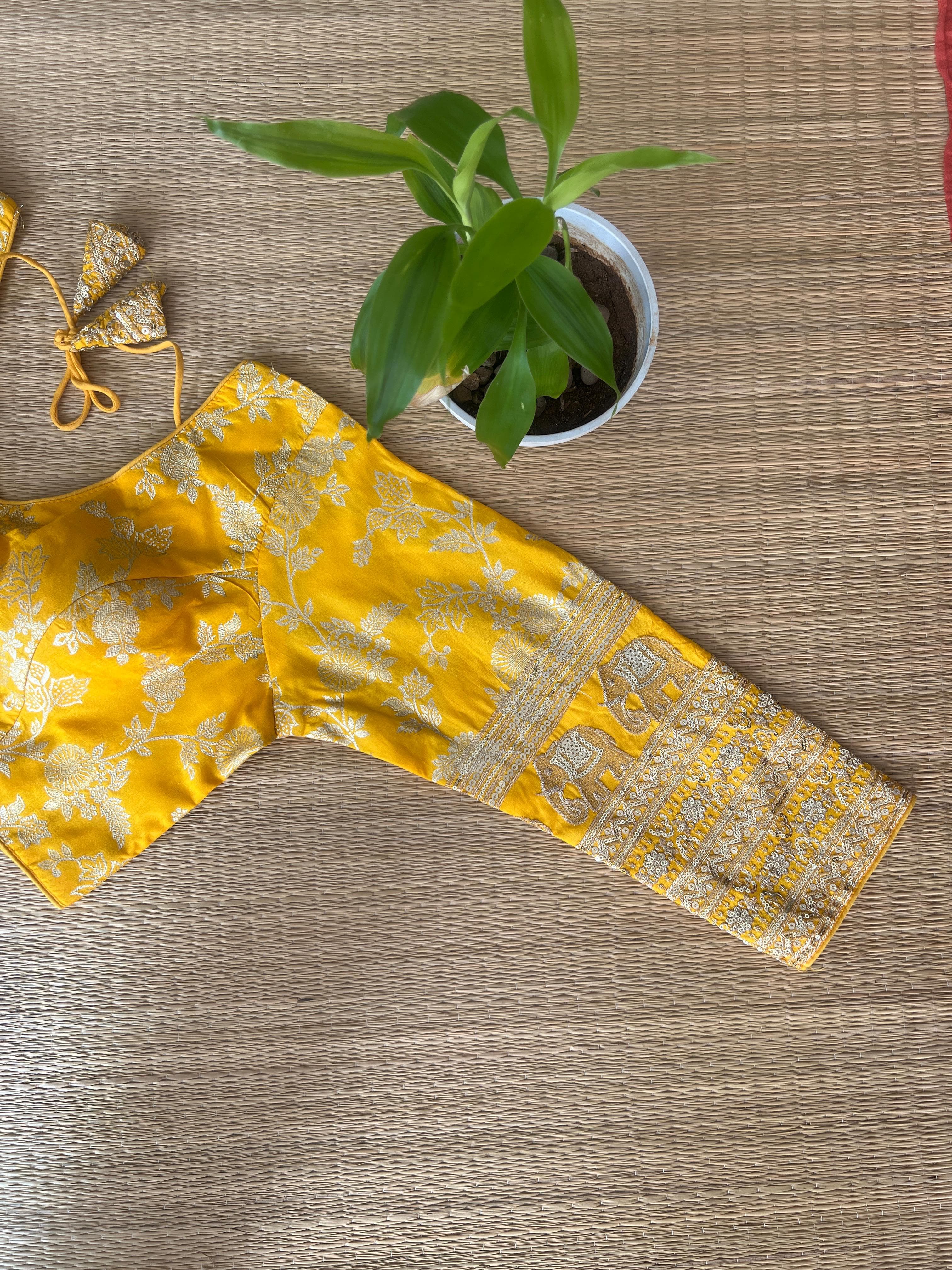 HATHI BROCADE BLOUSE-VCB015