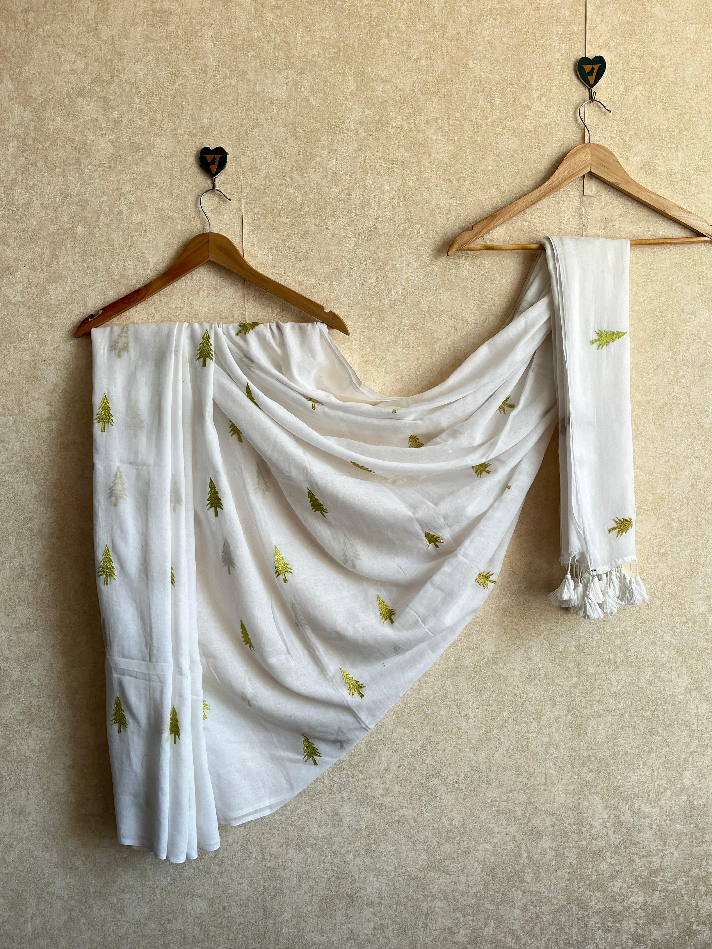 WINTER PINE SAREE- PMCEBR2