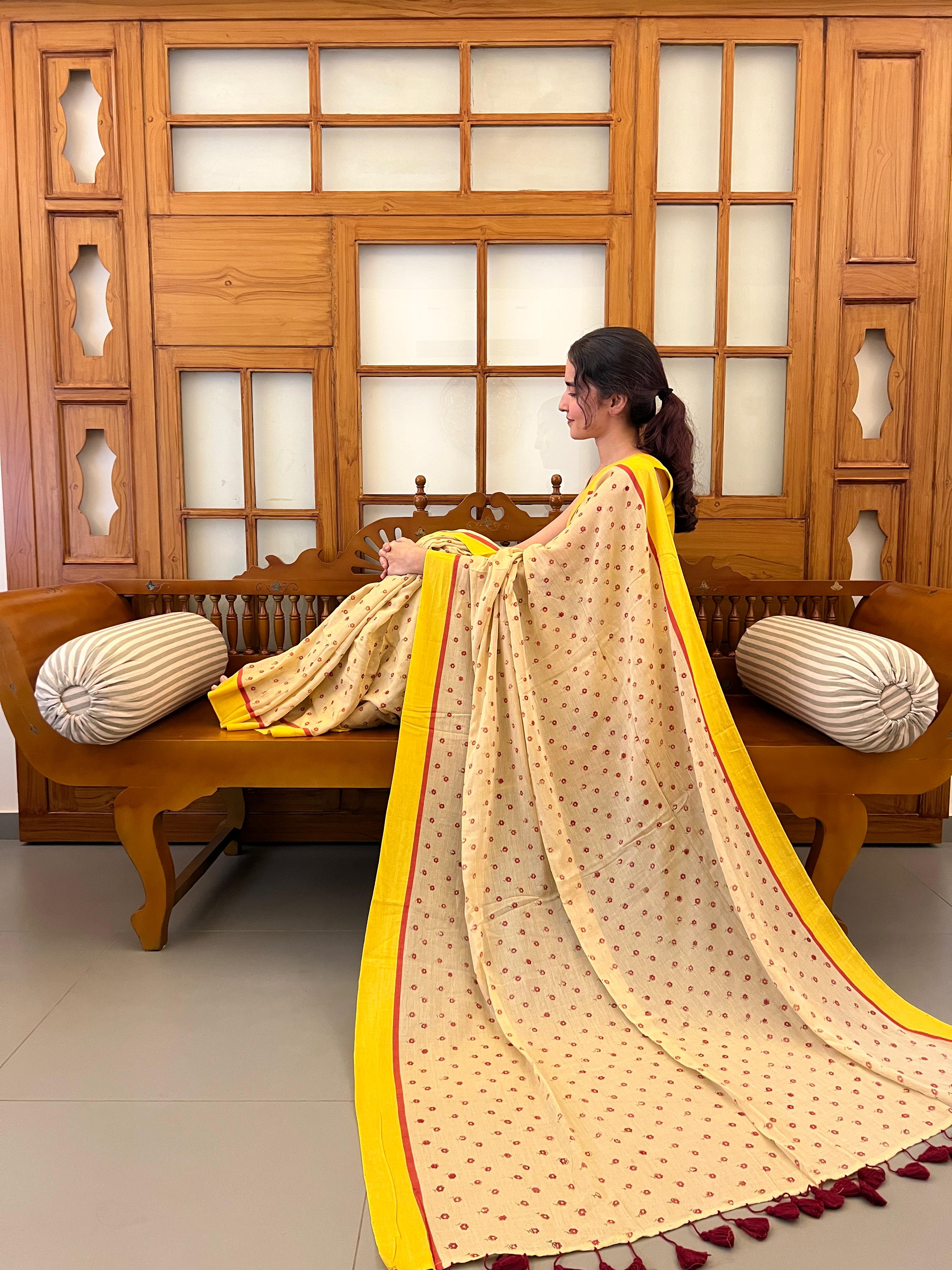 Yellow Aura Saree -PMCYA01