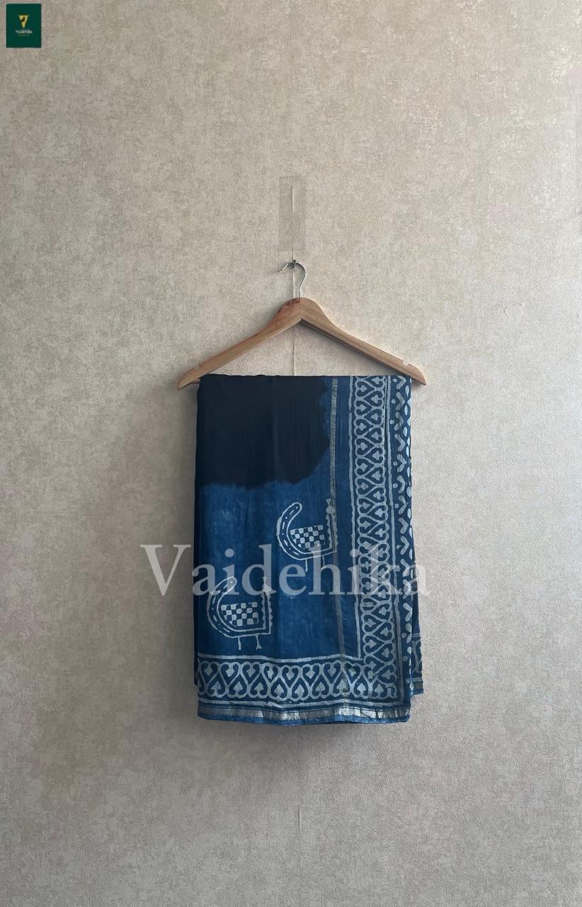 Blue Noir Saree-VY06