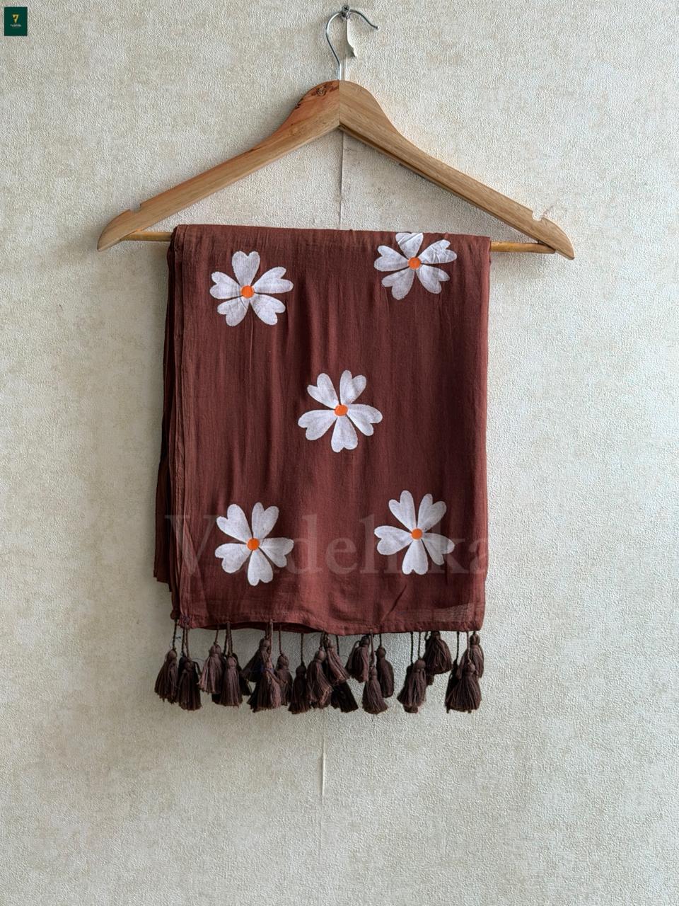 PAARICHATHAM BROWN SAREE-VCM343