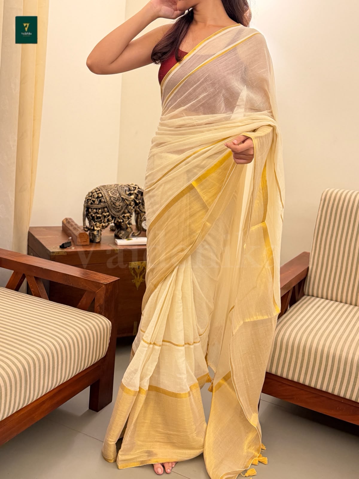 Samyuktha Saree-VY13