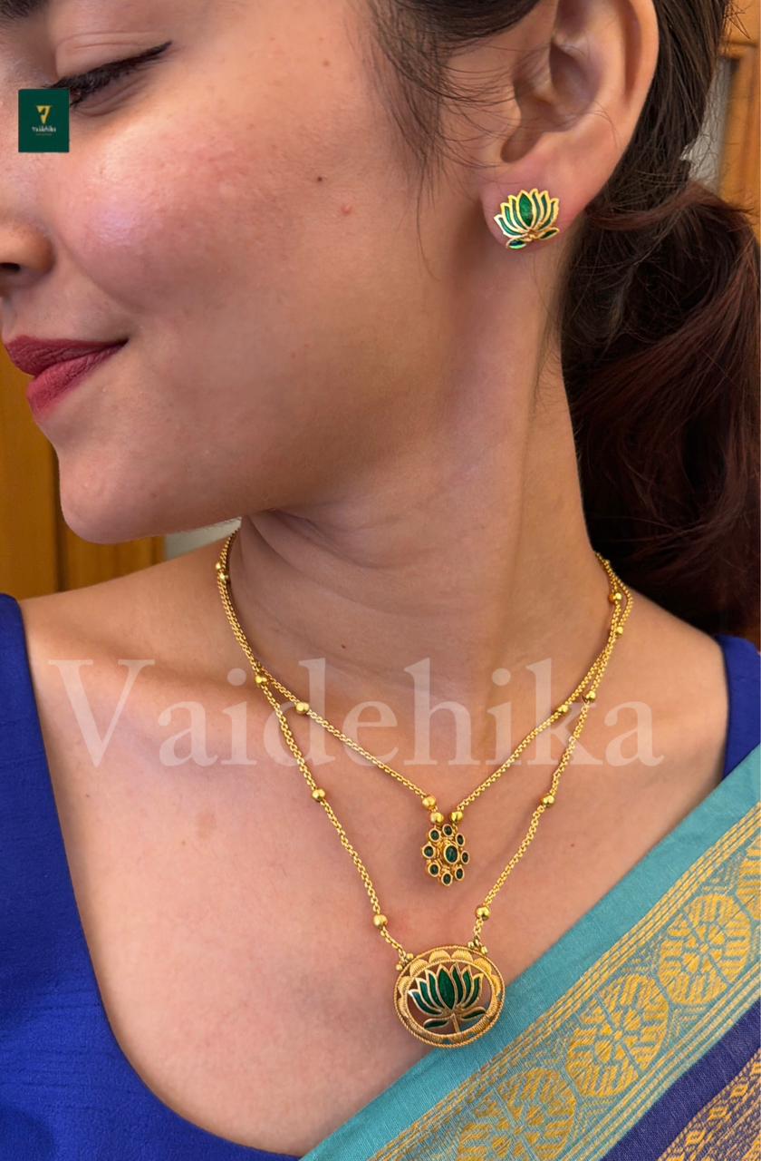 Double Layar Lotus Chain-VJL07