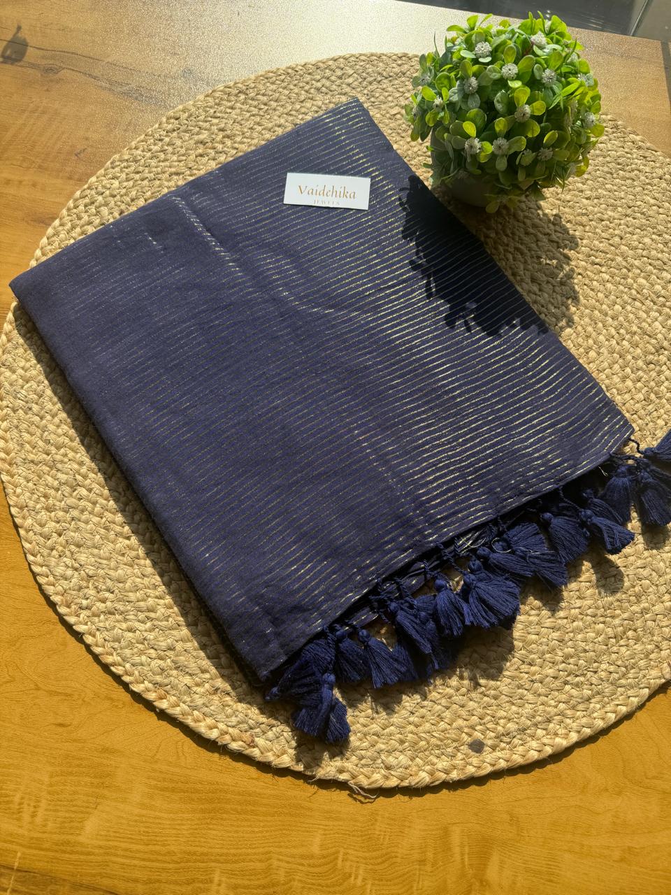 Nayana Saree Royal Blue-VA38