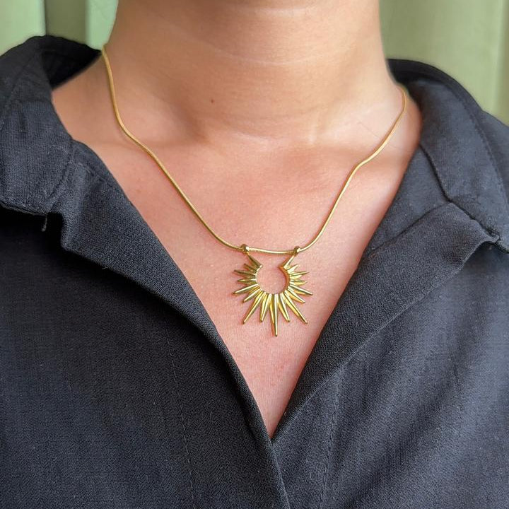Aurora Sun Necklace-VJAT019