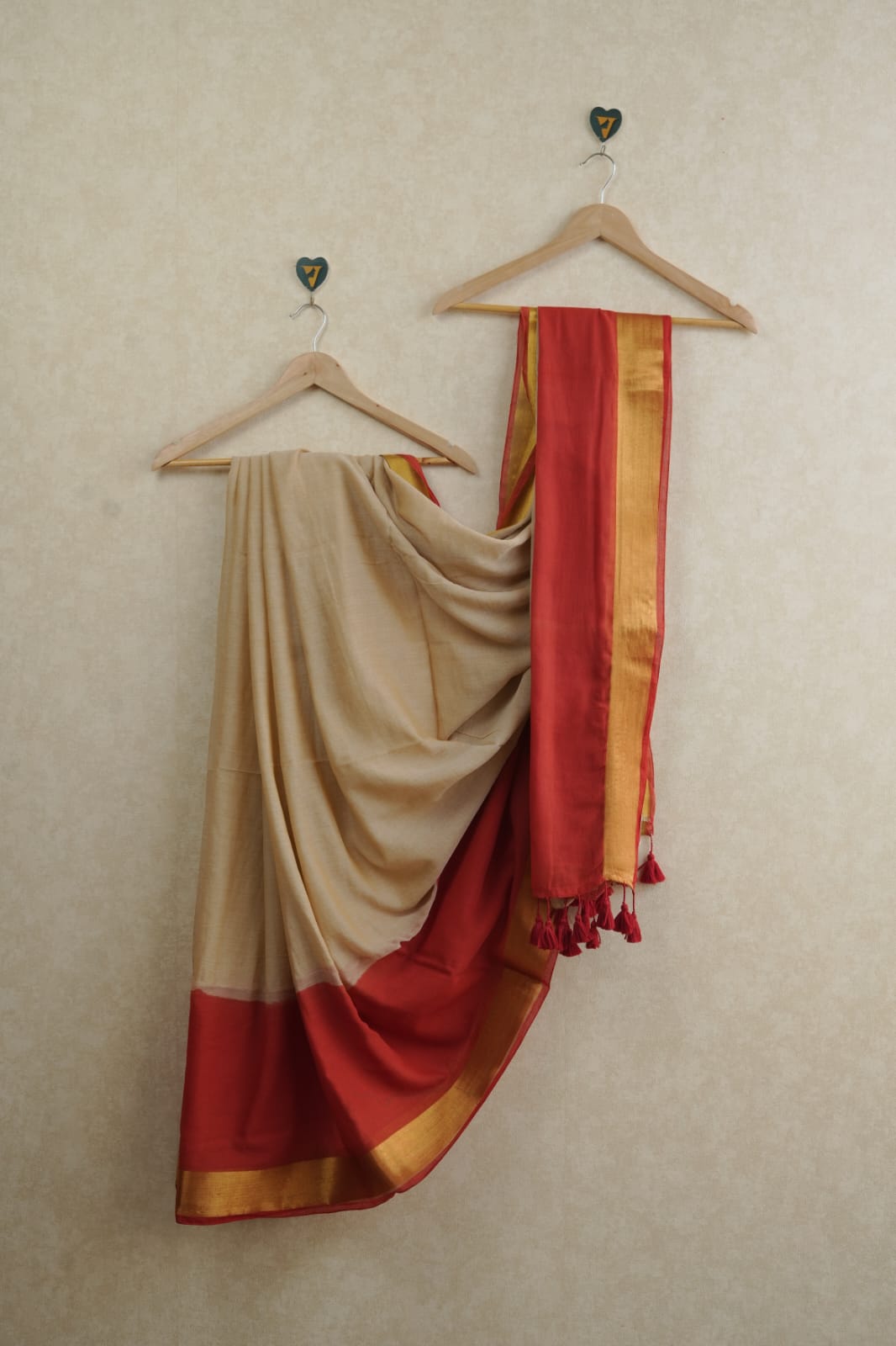 Meghana Red Thrift Saree-VT04