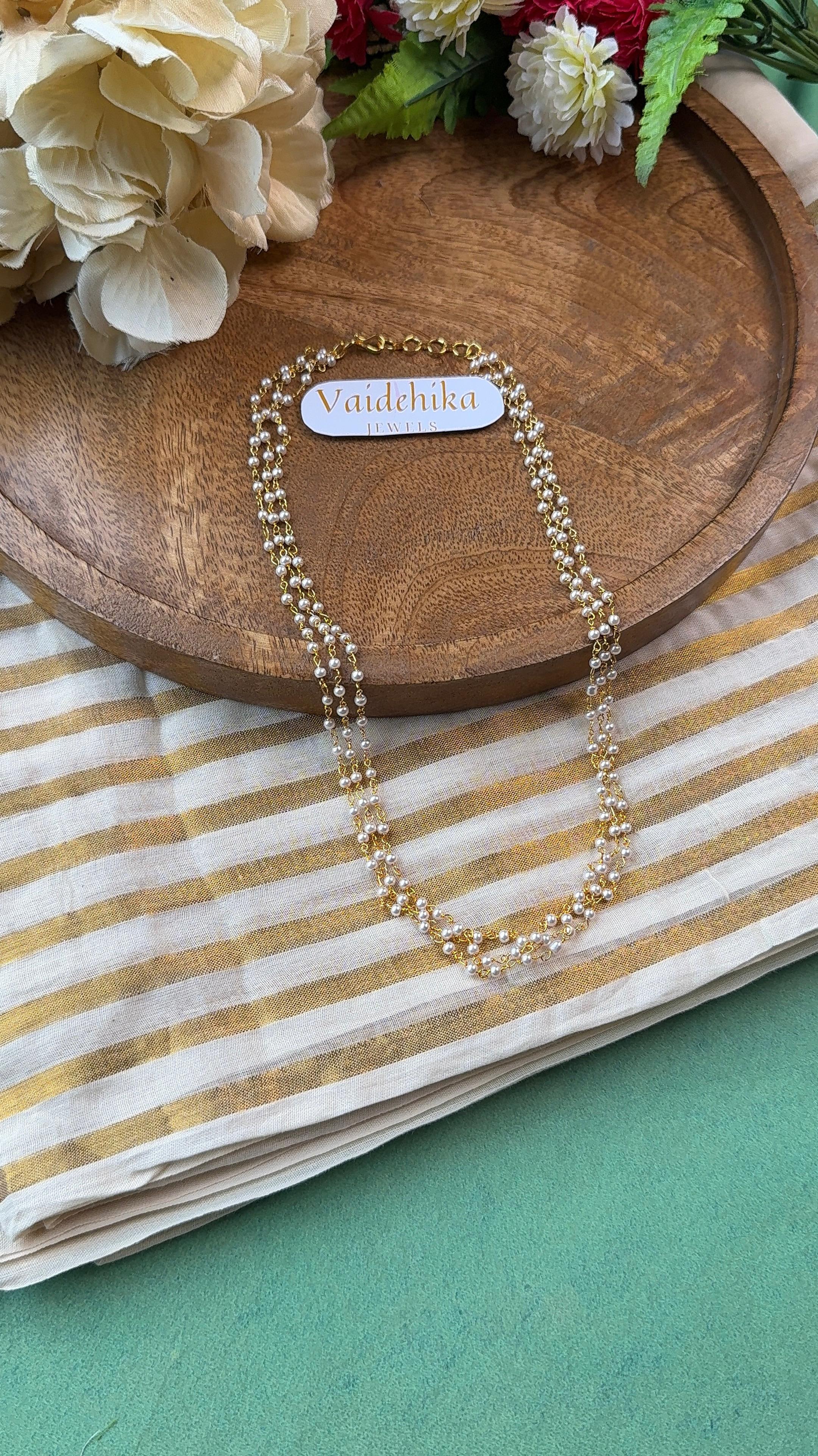 Pearl Gleam Necklace-VJN033