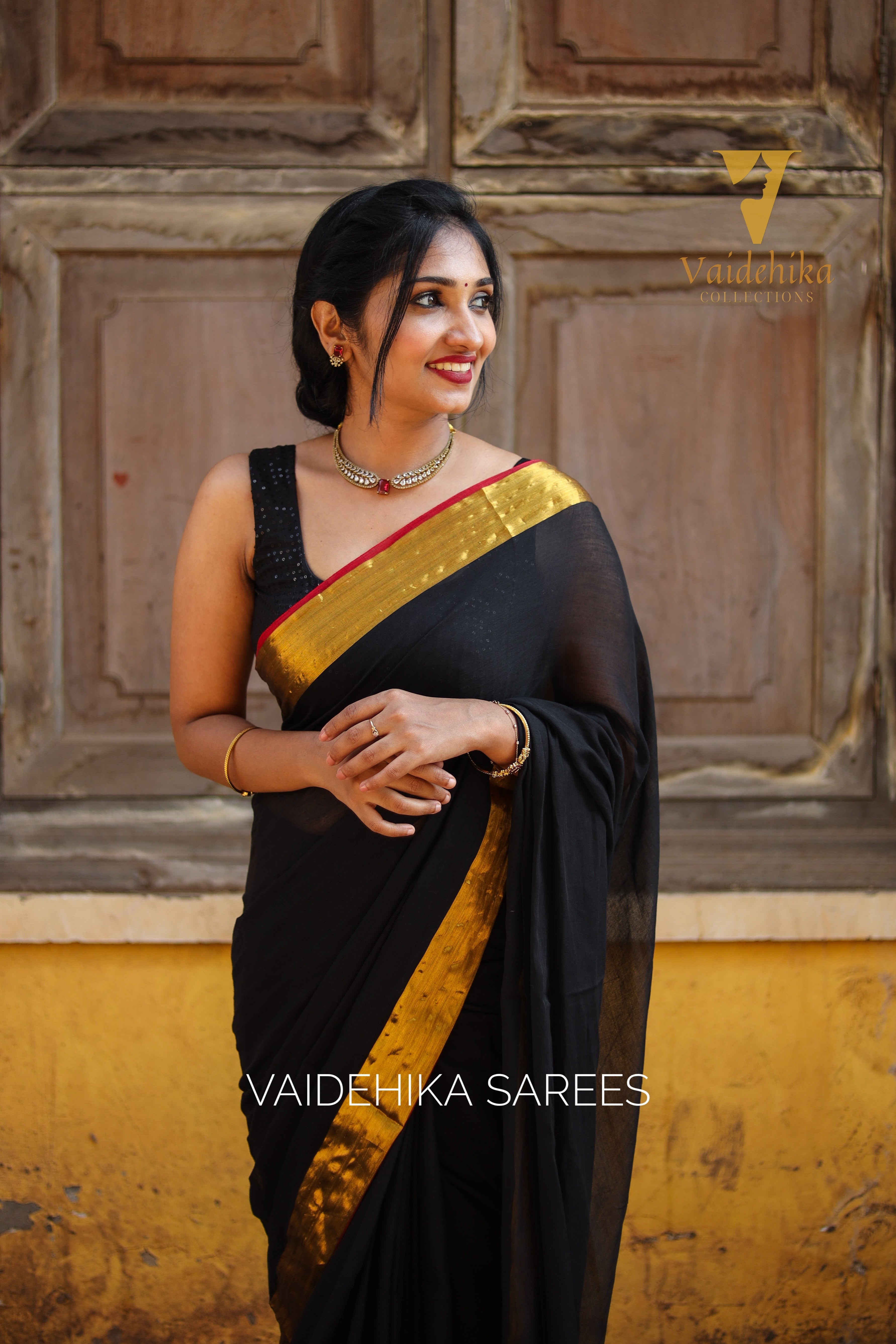 Black Agni Saree-VCM019