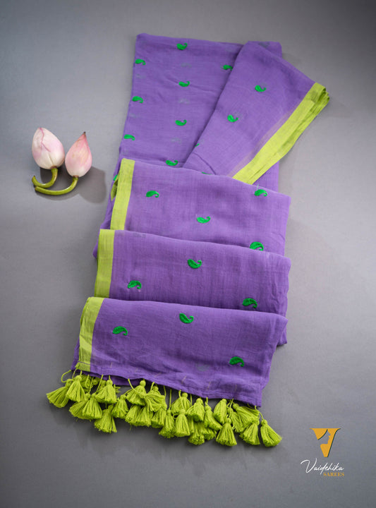 ALPHONSA PURPLE SAREE