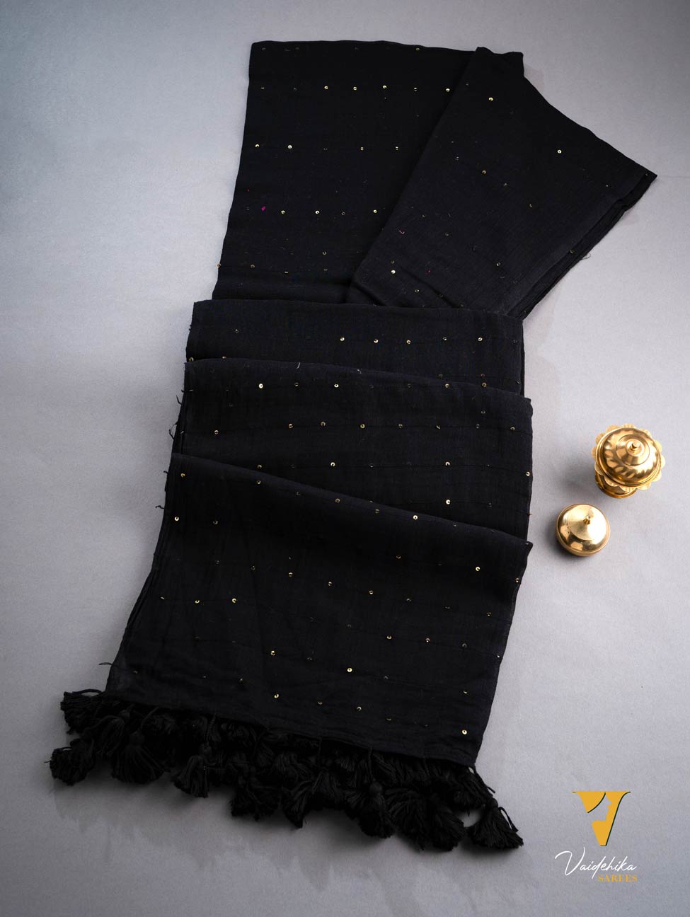 BLACK SITARA SAREE