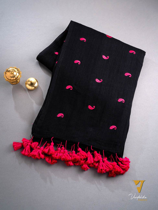 ALPHONSA BLACK SAREE