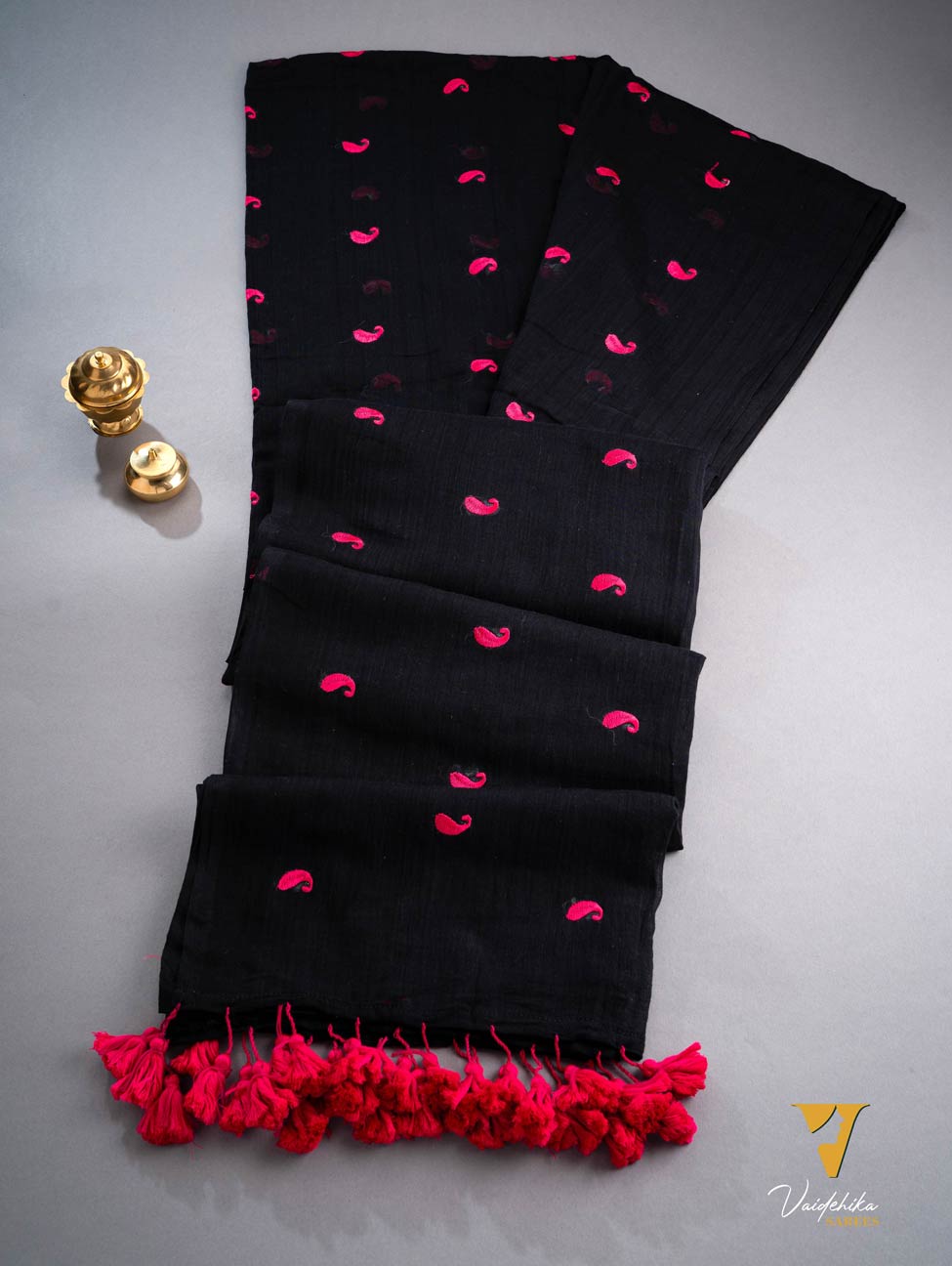 ALPHONSA BLACK SAREE