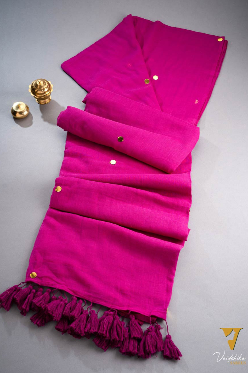 Chumak Gini  Purple Saree-VCM059